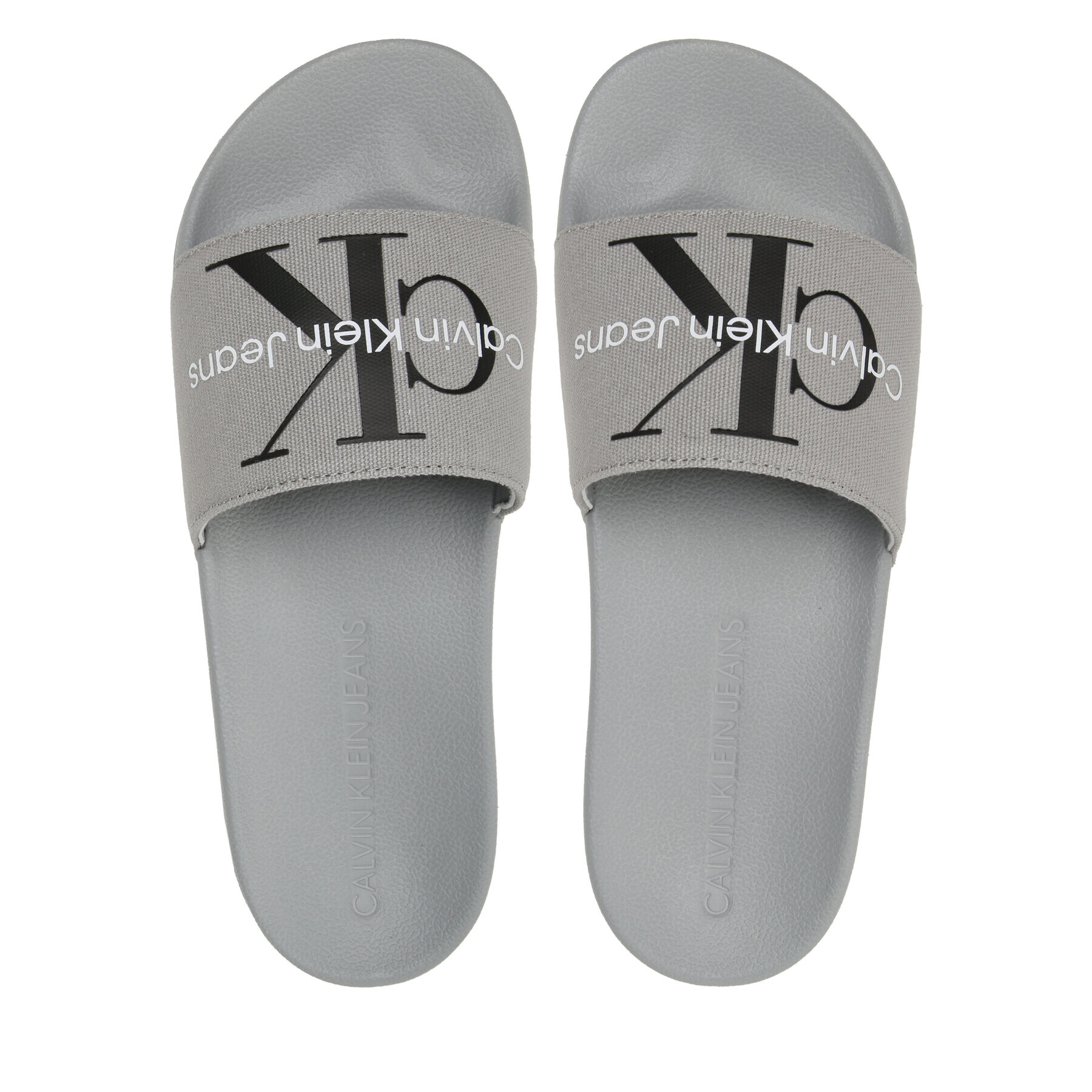 Calvin Klein Jeans Nazouváky Slide Monogram Co YM0YM00061 Šedá - Pepit.cz