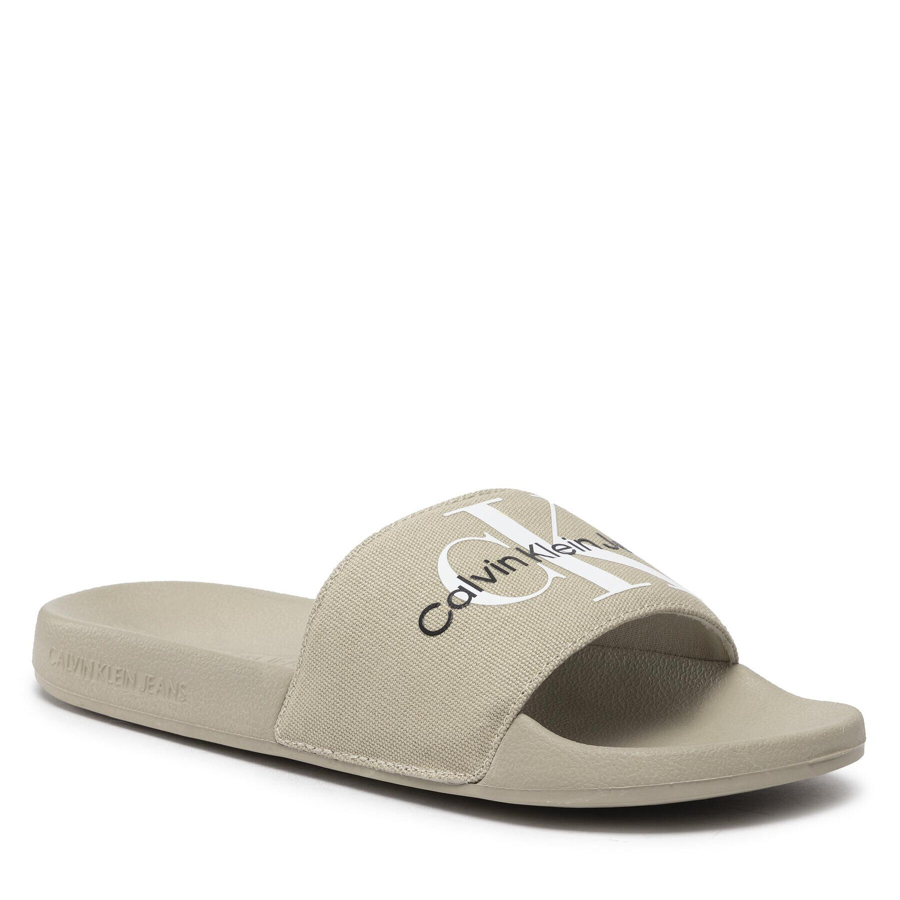 Calvin Klein Jeans Nazouváky Slide Monogram Co YM0YM00061 Zelená - Pepit.cz