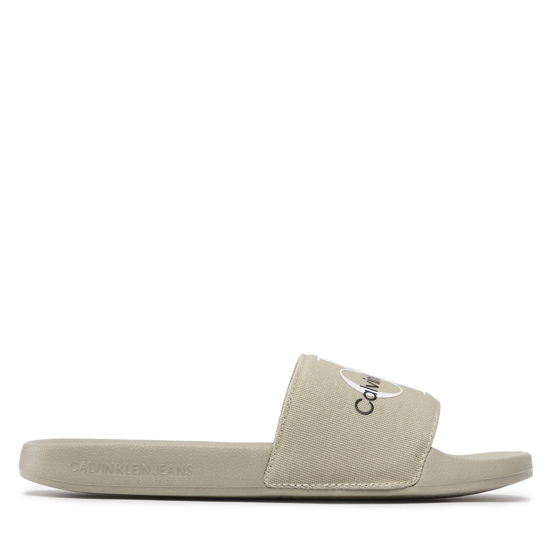 Calvin Klein Jeans Nazouváky Slide Monogram Co YM0YM00061 Zelená - Pepit.cz