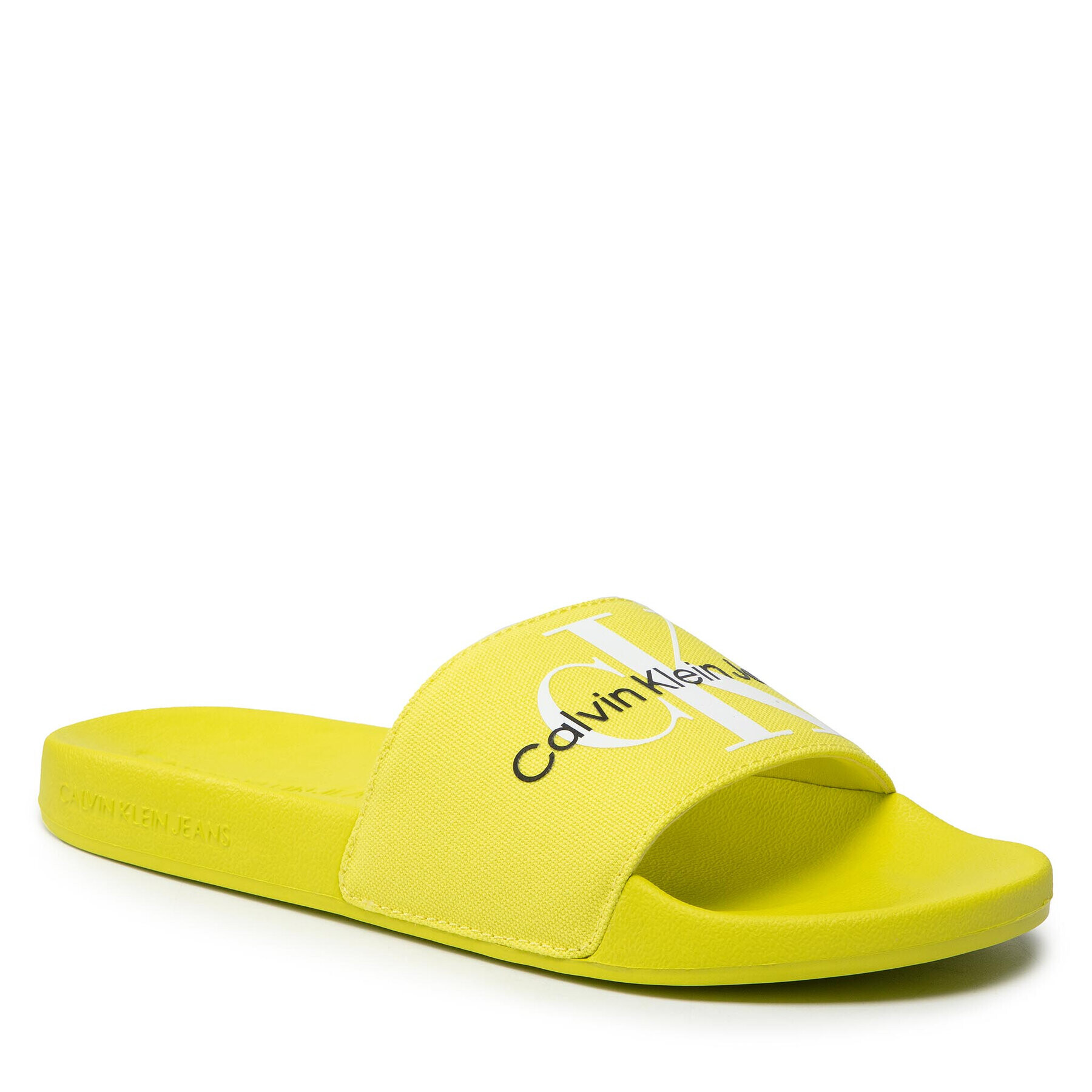 Calvin Klein Jeans Nazouváky Slide Monogram Co YM0YM00061 Žlutá - Pepit.cz