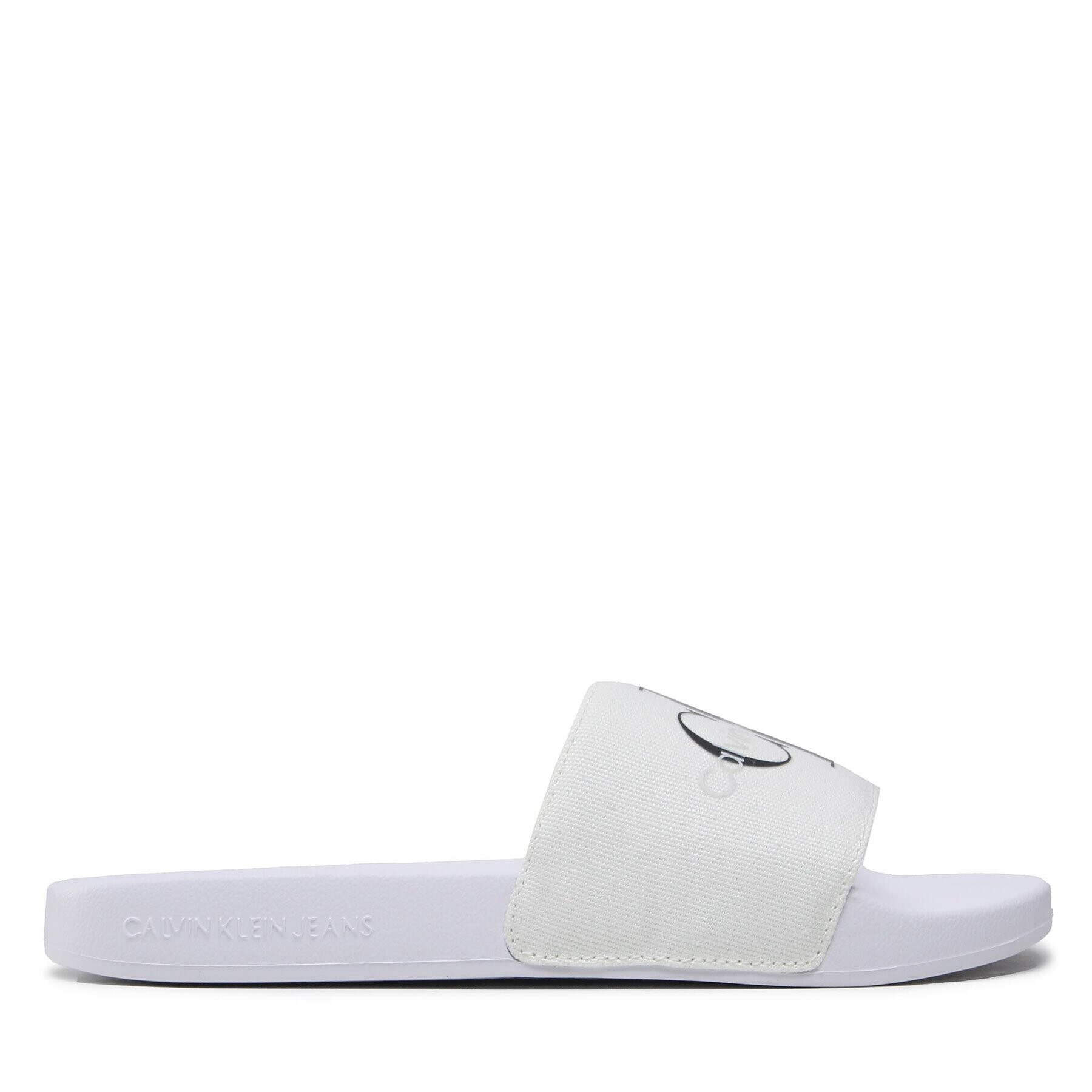 Calvin Klein Jeans Nazouváky Slide Monogram Co YW0YW00103 Bílá - Pepit.cz