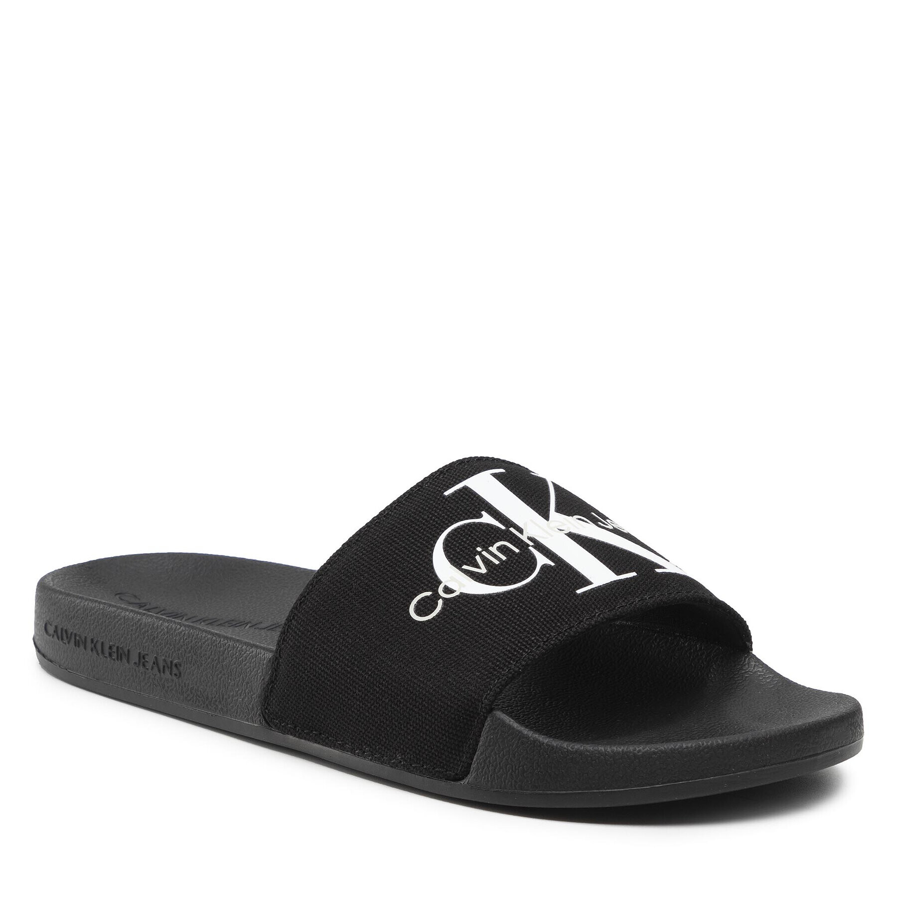 Calvin Klein Jeans Nazouváky Slide Monogram Co YW0YW00103 Černá - Pepit.cz