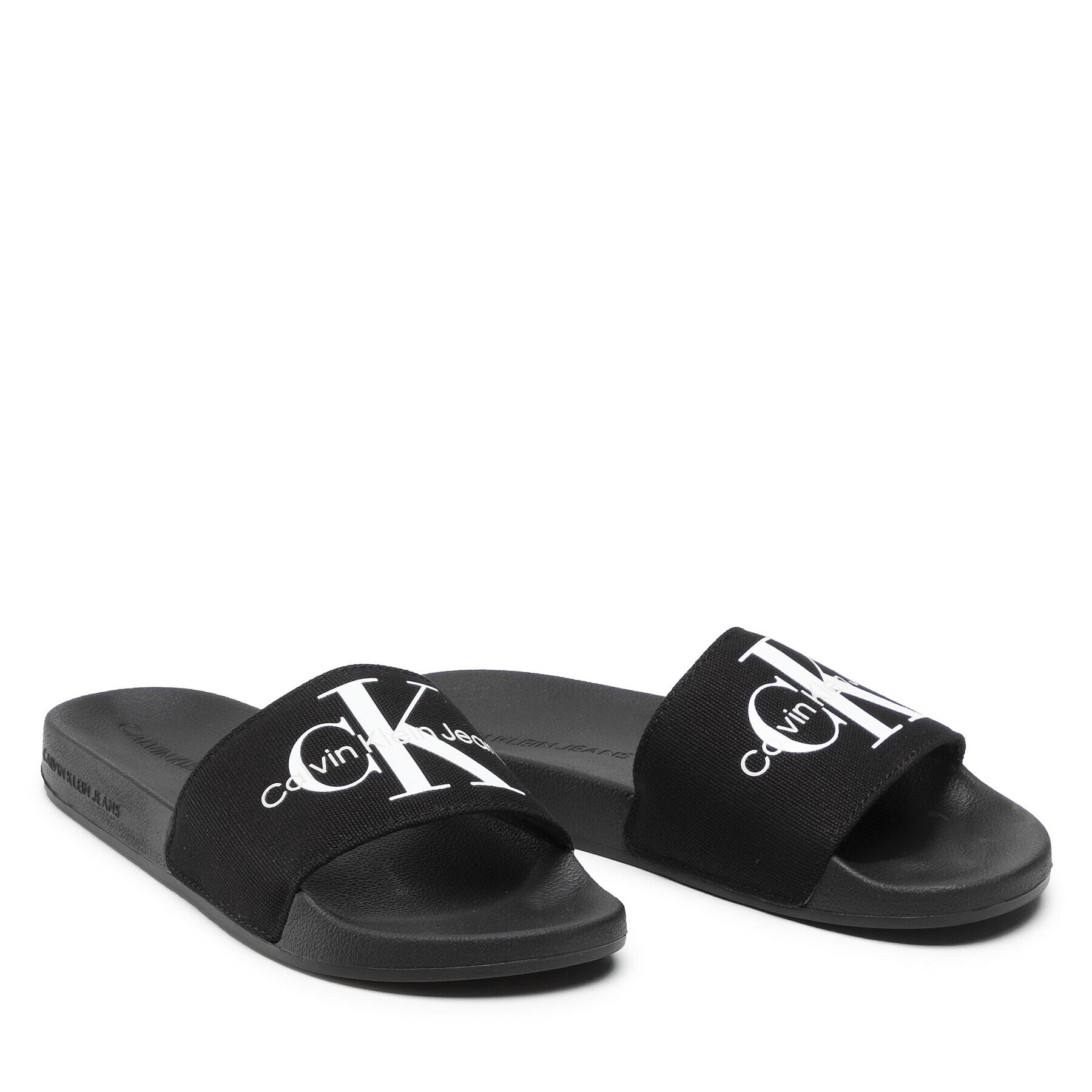 Calvin Klein Jeans Nazouváky Slide Monogram Co YW0YW00103 Černá - Pepit.cz