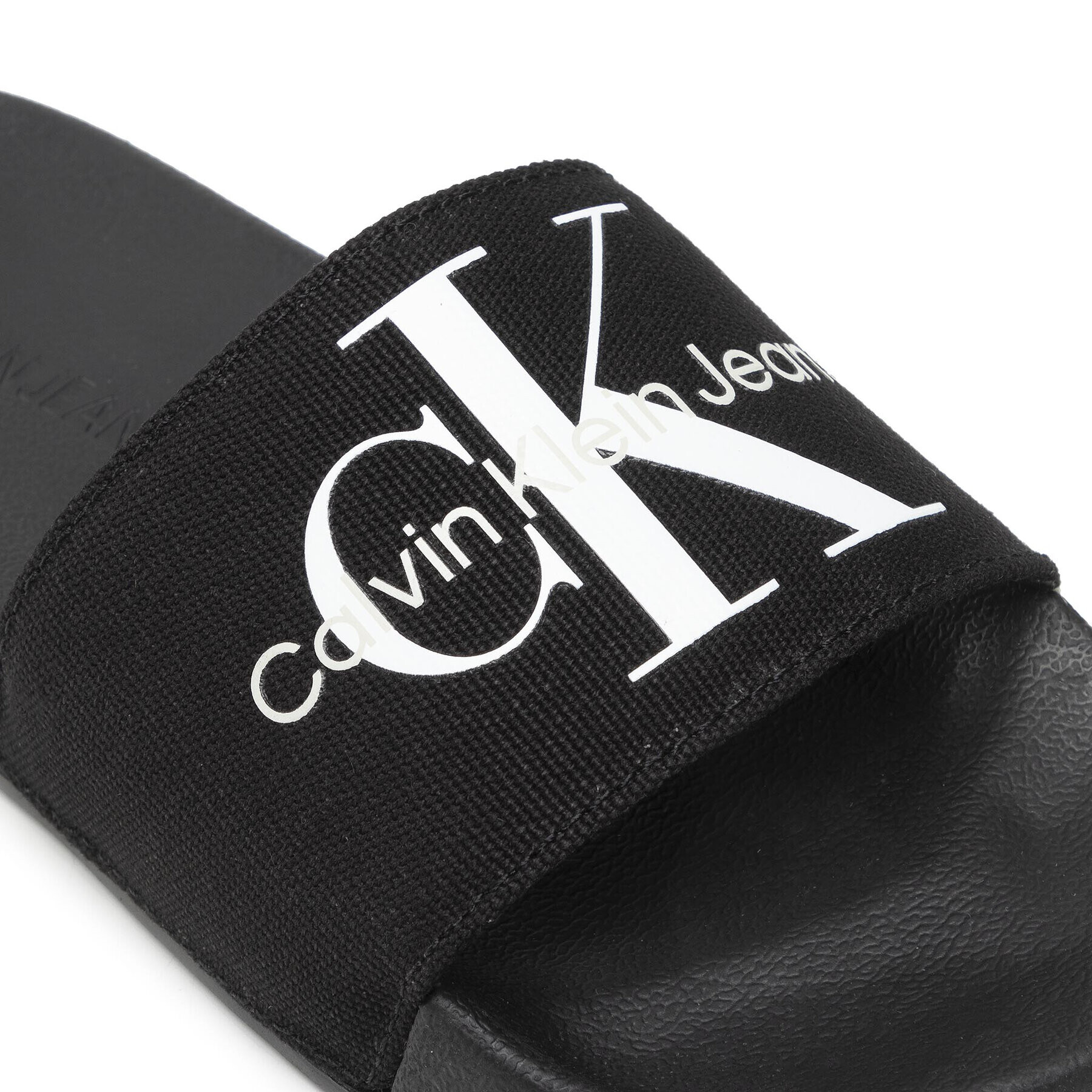 Calvin Klein Jeans Nazouváky Slide Monogram Co YW0YW00103 Černá - Pepit.cz