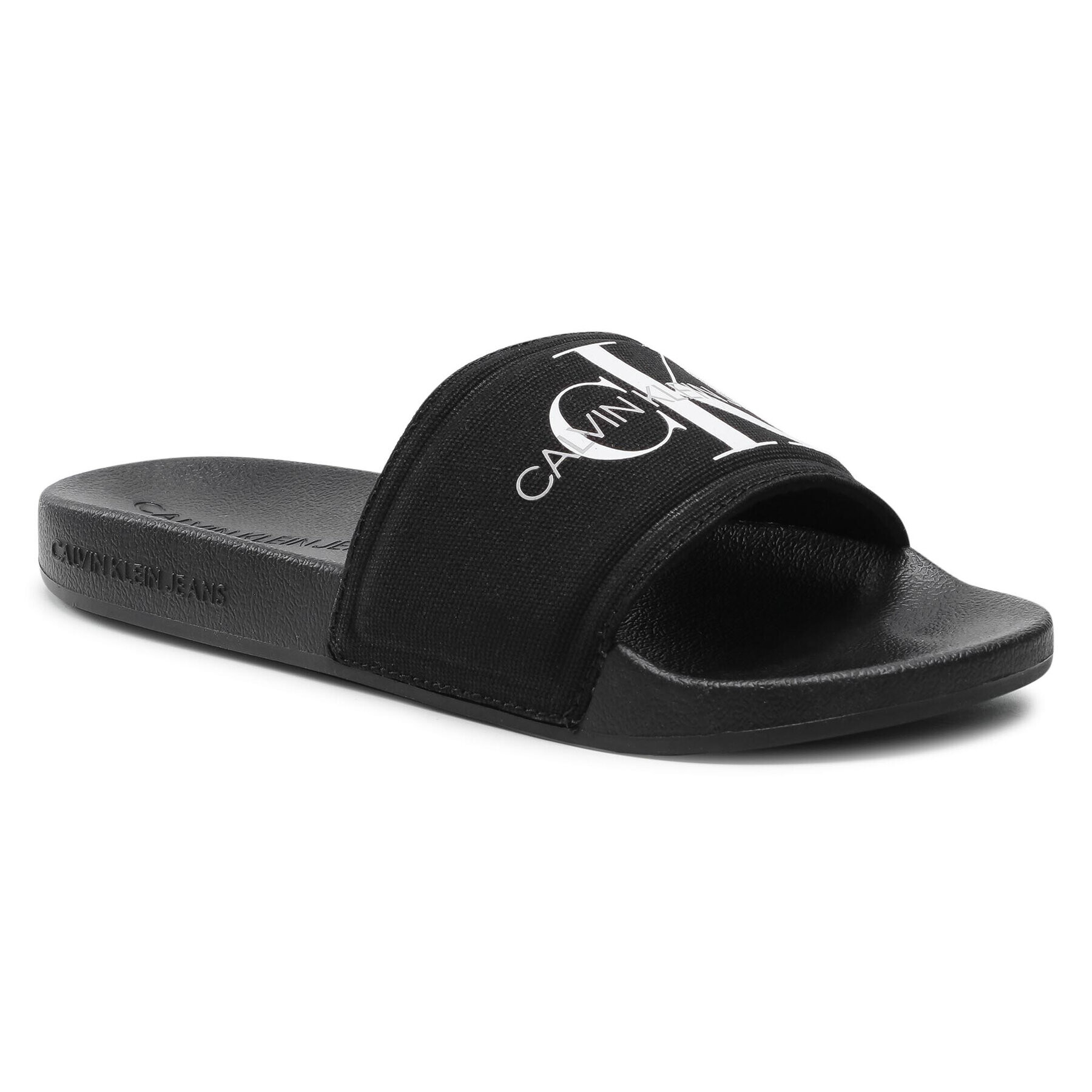 Calvin Klein Jeans Nazouváky Slide Monogram Co YW0YW00103 Černá - Pepit.cz