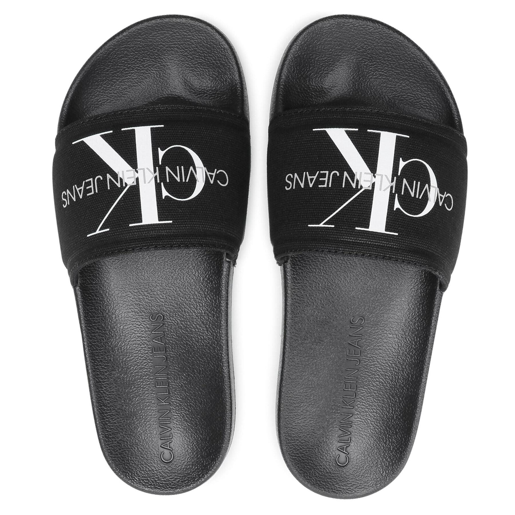 Calvin Klein Jeans Nazouváky Slide Monogram Co YW0YW00103 Černá - Pepit.cz