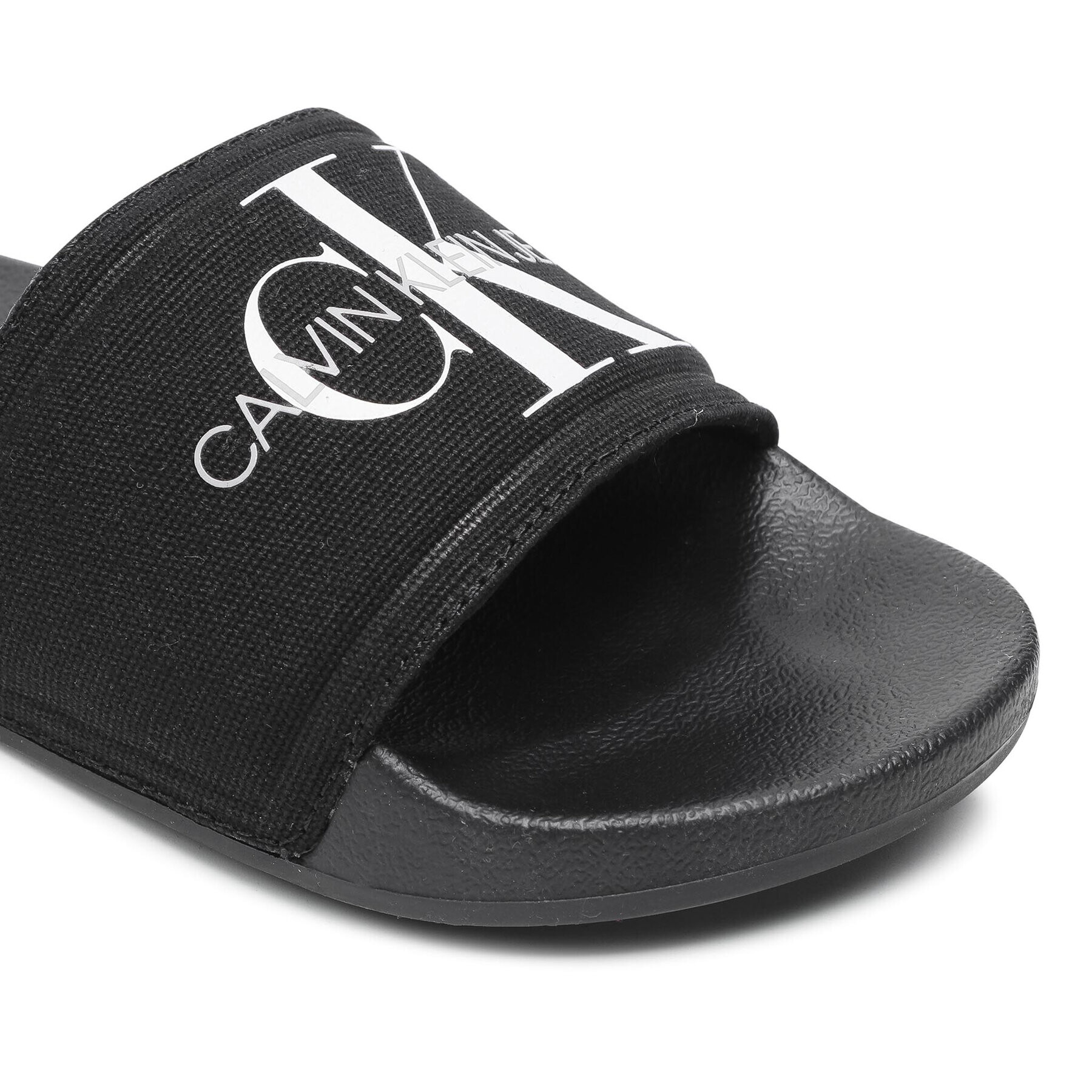 Calvin Klein Jeans Nazouváky Slide Monogram Co YW0YW00103 Černá - Pepit.cz