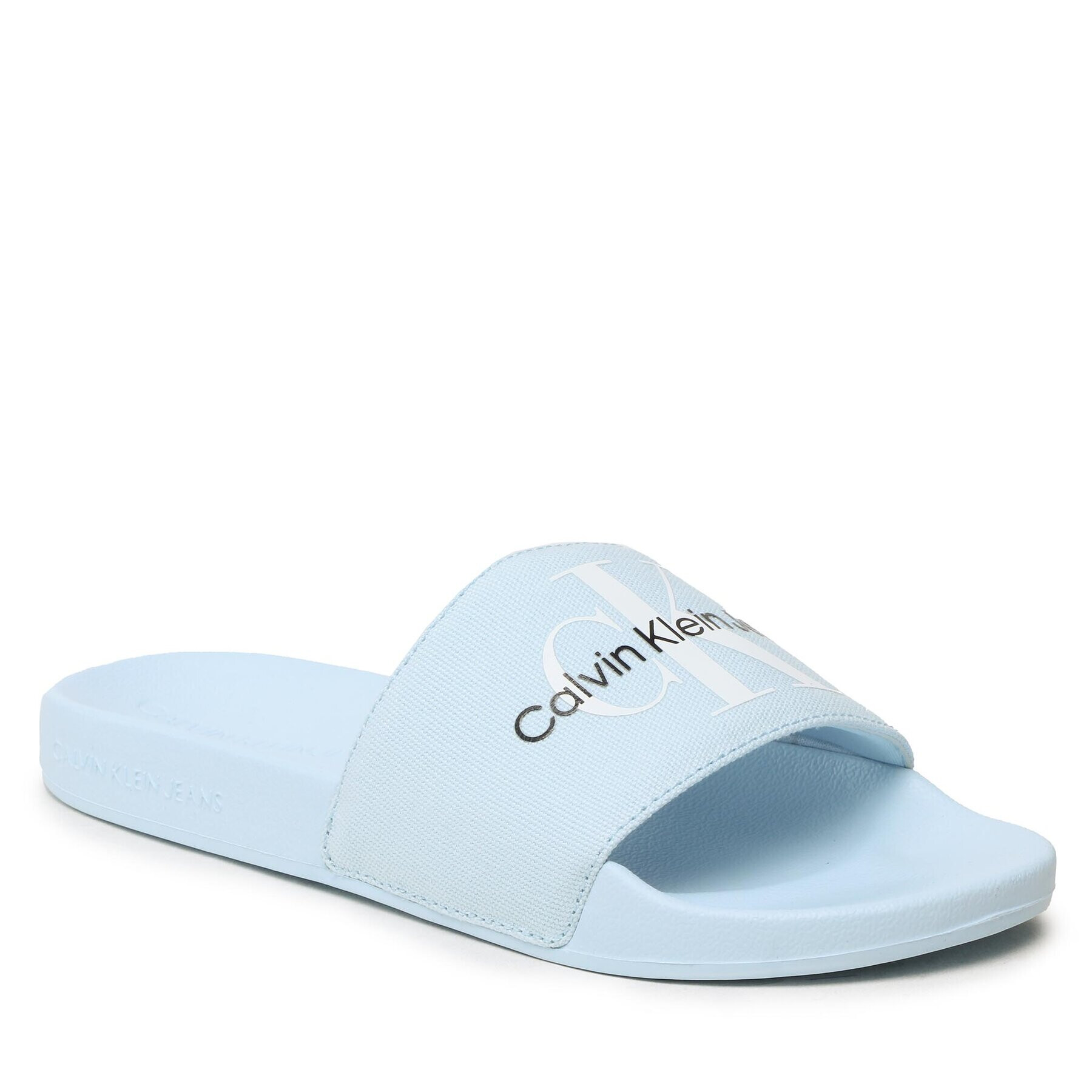 Calvin Klein Jeans Nazouváky Slide Monogram Co YW0YW00103 Modrá - Pepit.cz