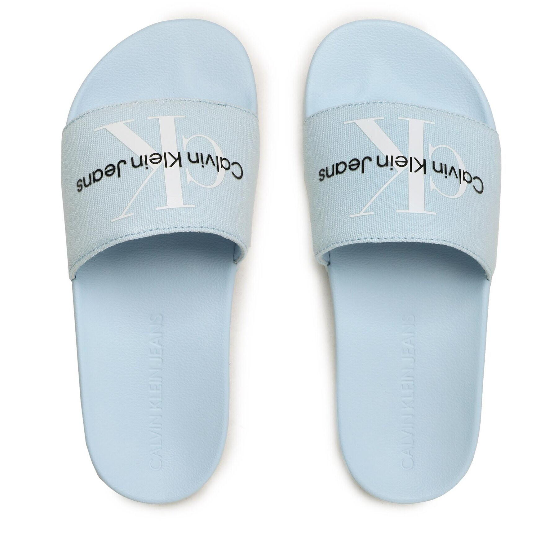 Calvin Klein Jeans Nazouváky Slide Monogram Co YW0YW00103 Modrá - Pepit.cz