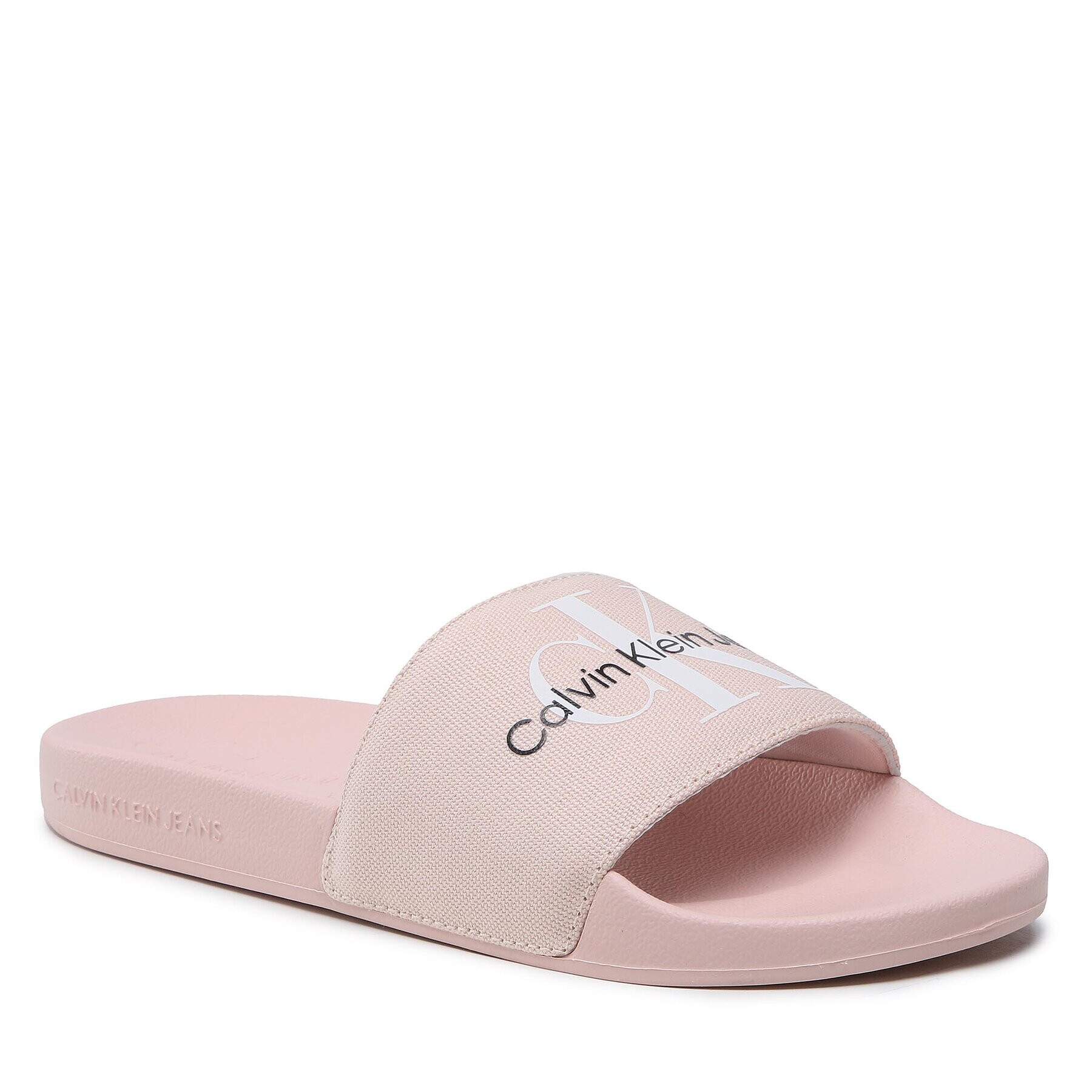 Calvin Klein Jeans Nazouváky Slide Monogram Co YW0YW00103 Růžová - Pepit.cz