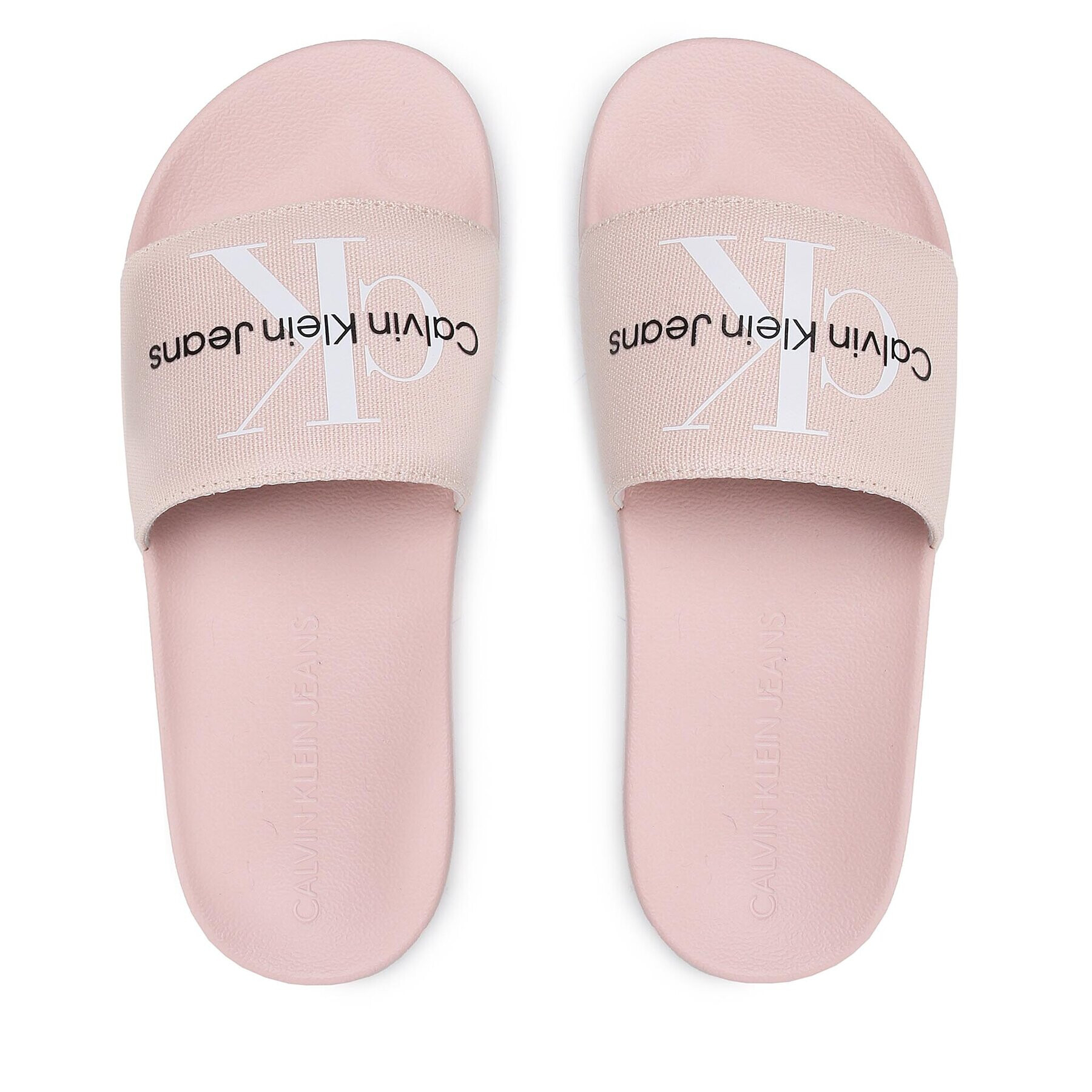 Calvin Klein Jeans Nazouváky Slide Monogram Co YW0YW00103 Růžová - Pepit.cz