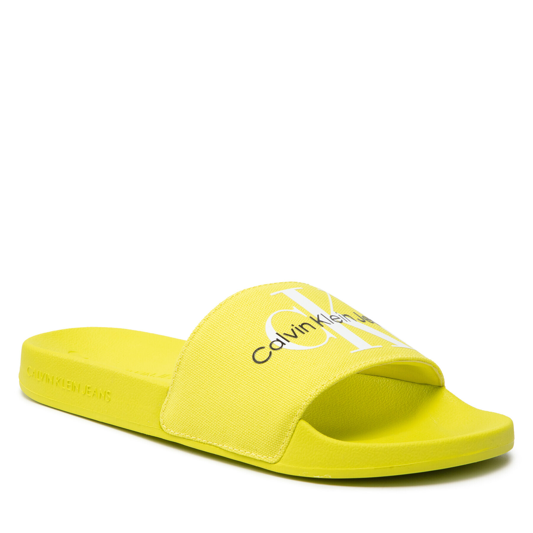 Calvin Klein Jeans Nazouváky Slide Monogram Co YW0YW00103 Zelená - Pepit.cz