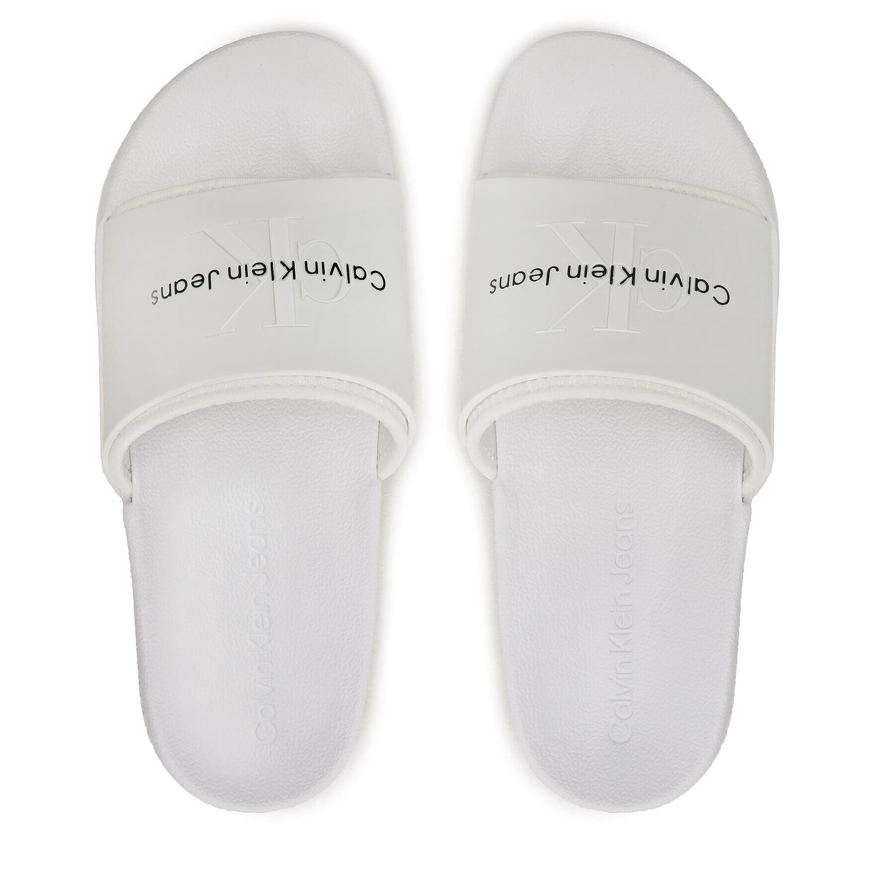 Calvin Klein Jeans Nazouváky Slide Monogram Tpu YM0YM00361 Bílá - Pepit.cz