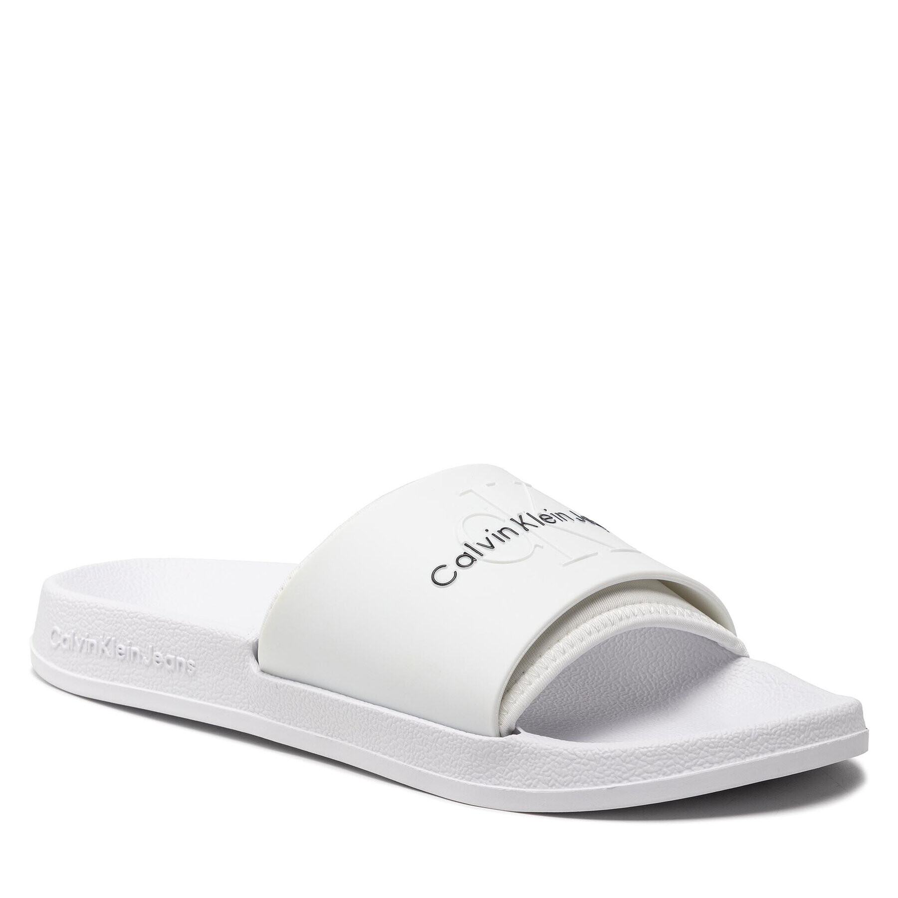 Calvin Klein Jeans Nazouváky Slide Monogram Tpu YM0YM00361 Bílá - Pepit.cz