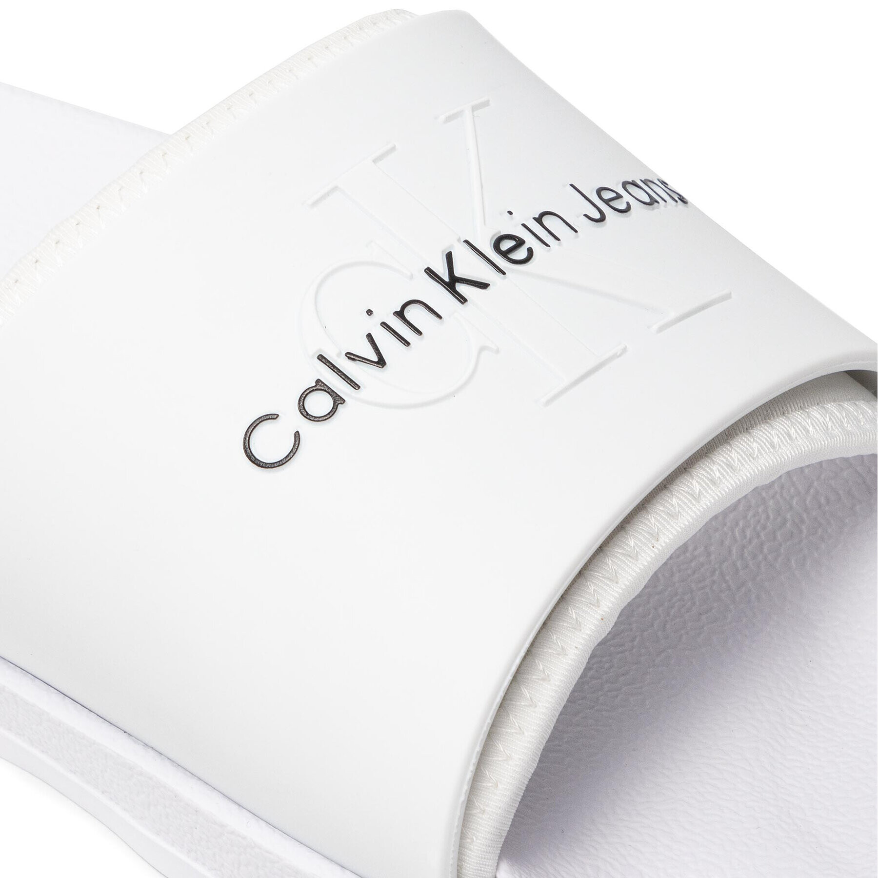 Calvin Klein Jeans Nazouváky Slide Monogram Tpu YM0YM00361 Bílá - Pepit.cz