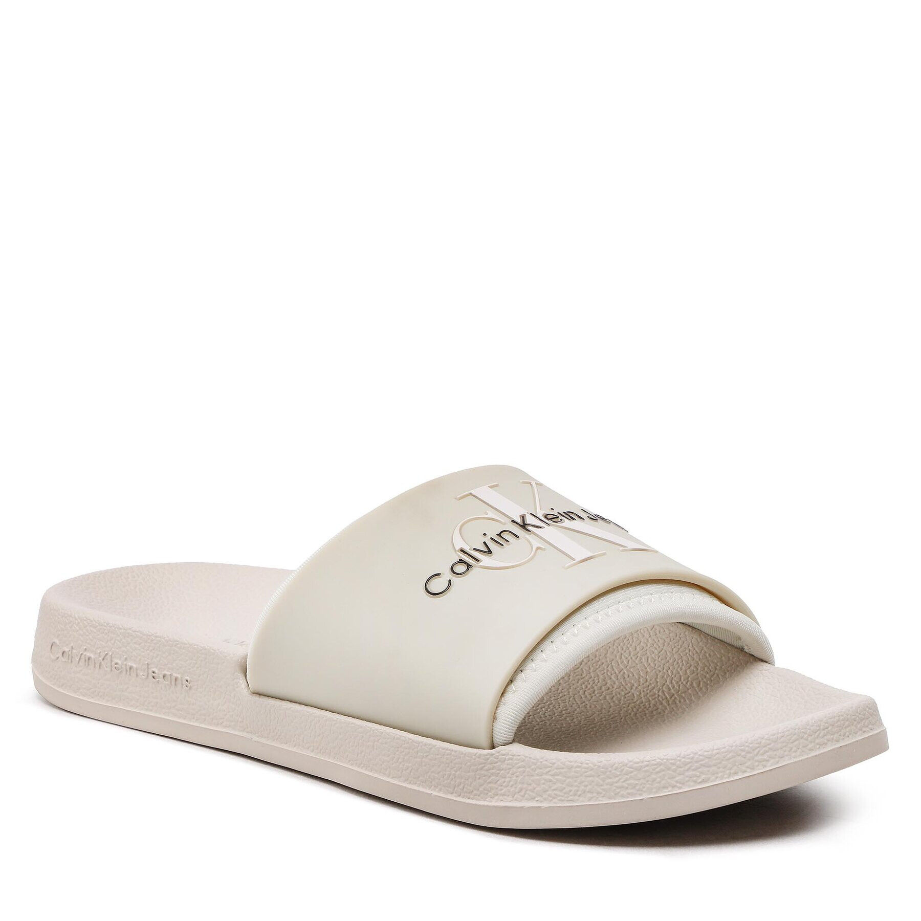 Calvin Klein Jeans Nazouváky Slide Monogram Tpu YW0YW00585 Béžová - Pepit.cz