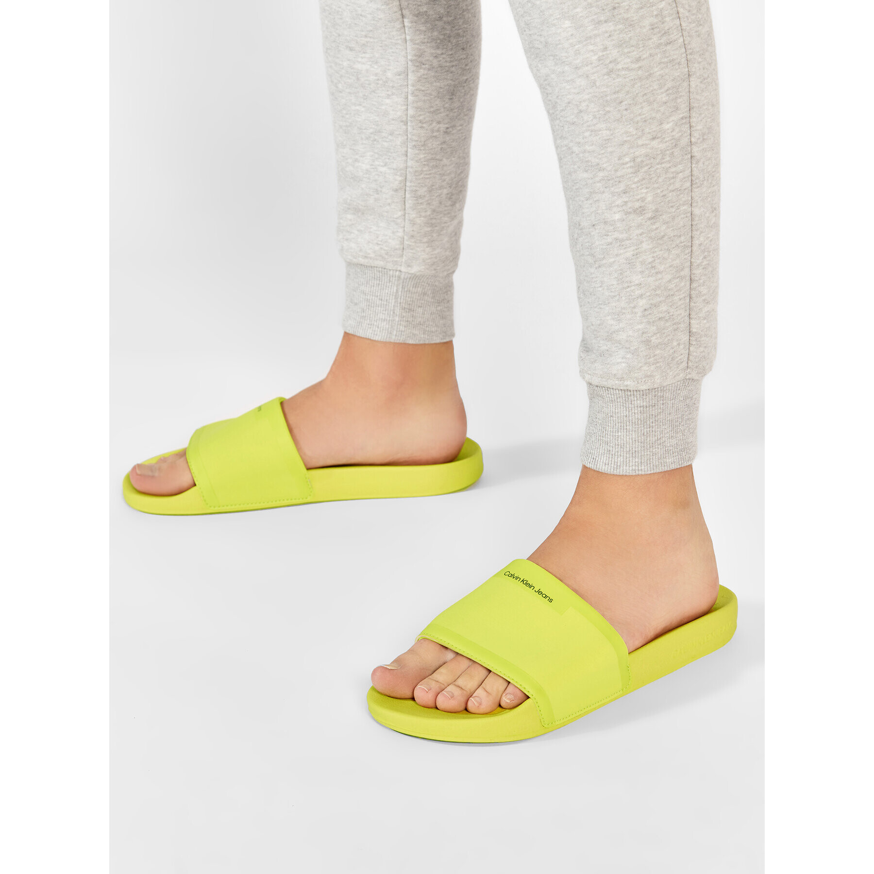 Calvin Klein Jeans Nazouváky Slide Neoprene YM0YM00447 Zelená - Pepit.cz