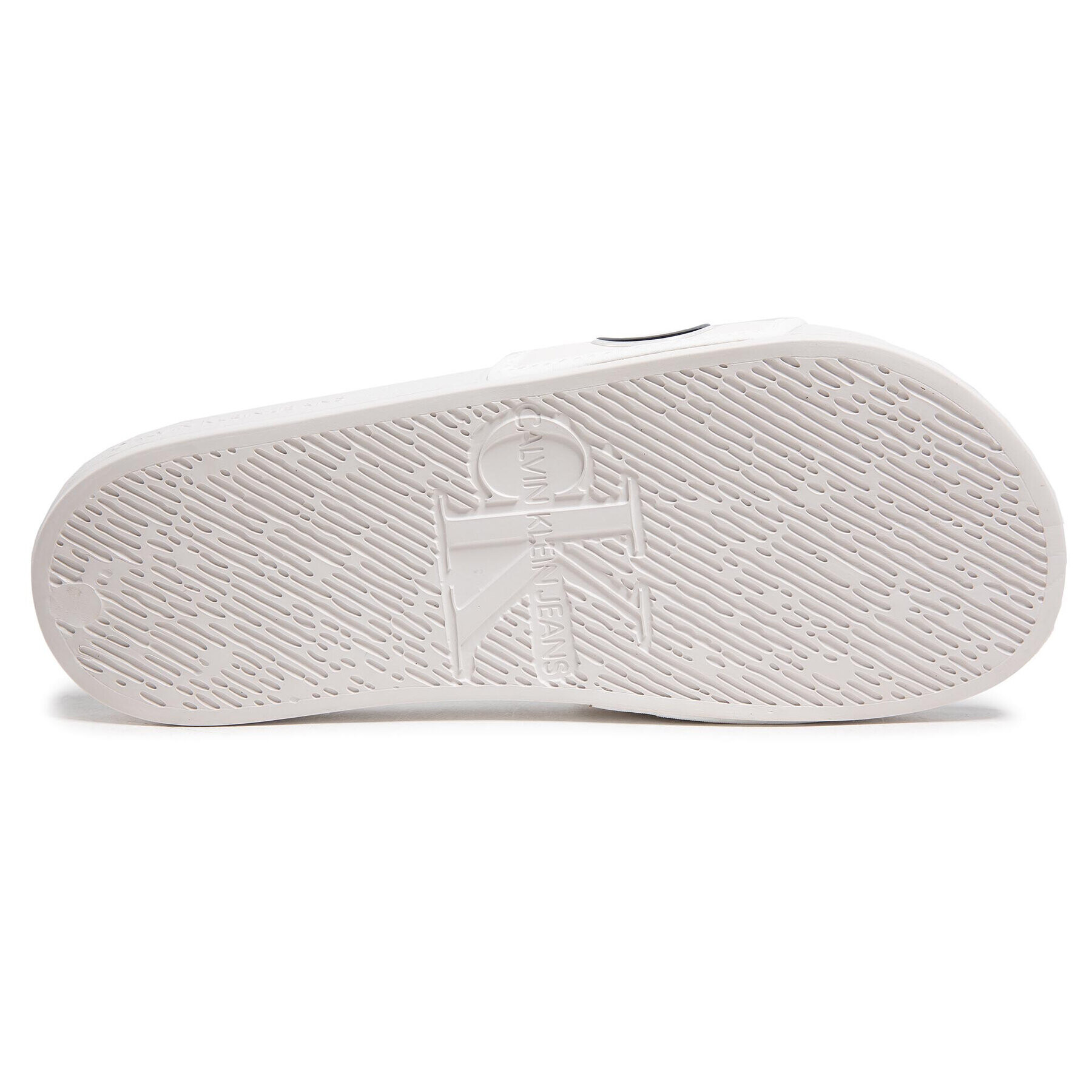 Calvin Klein Jeans Nazouváky Slide Padded Ck Pes-Pu YW0YW00131 Béžová - Pepit.cz