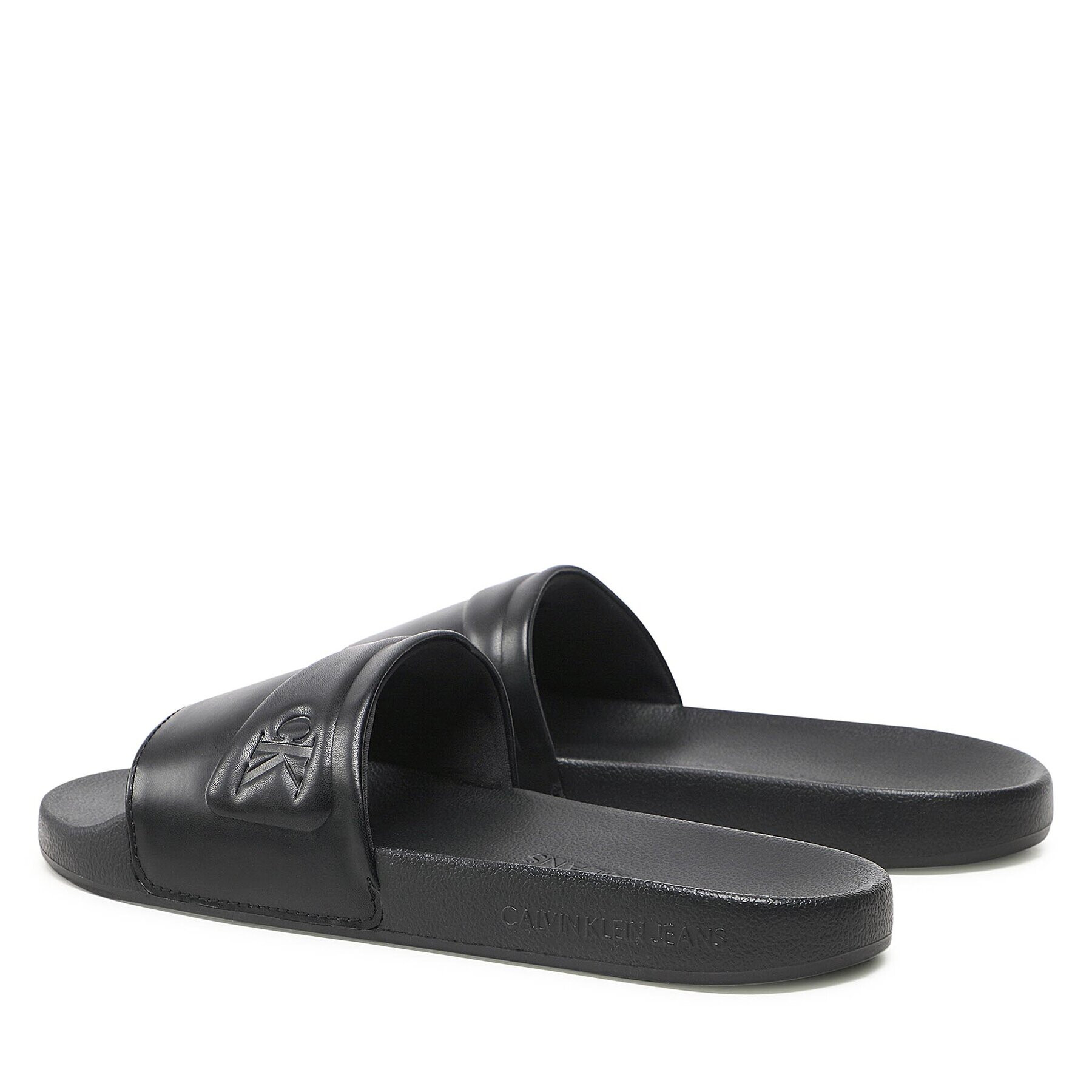 Calvin Klein Jeans Nazouváky Slide Padded Monogram YM0YM00531 Černá - Pepit.cz