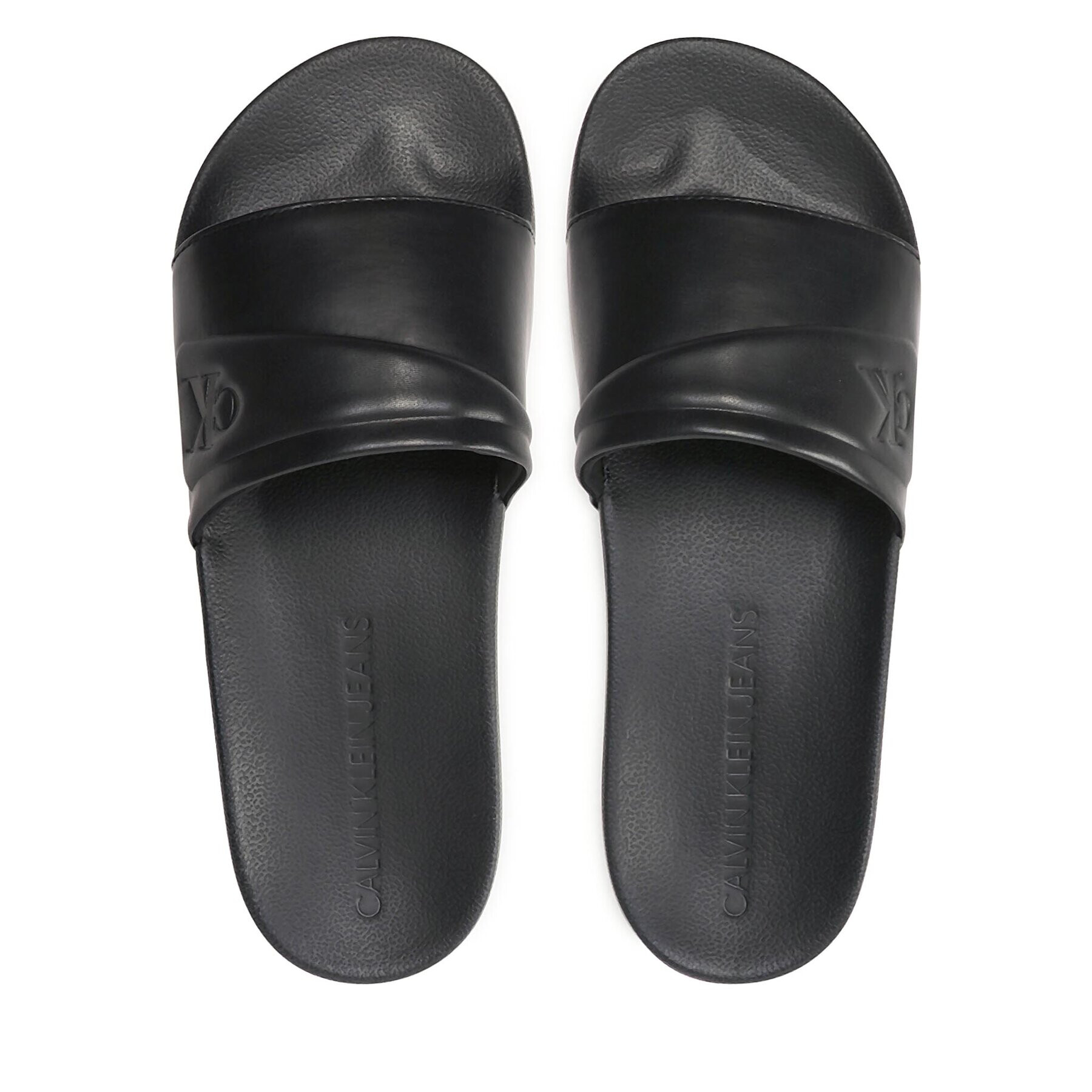 Calvin Klein Jeans Nazouváky Slide Padded Monogram YM0YM00531 Černá - Pepit.cz