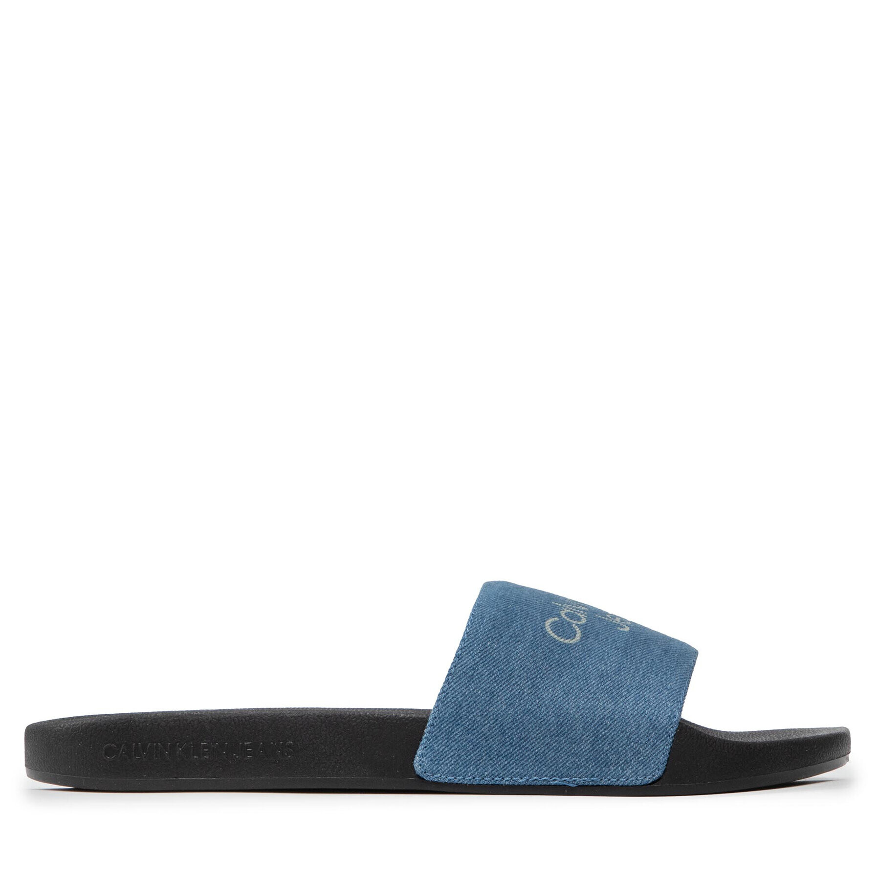 Calvin Klein Jeans Nazouváky Slide Stucked Denim YM0YM00363 Tmavomodrá - Pepit.cz