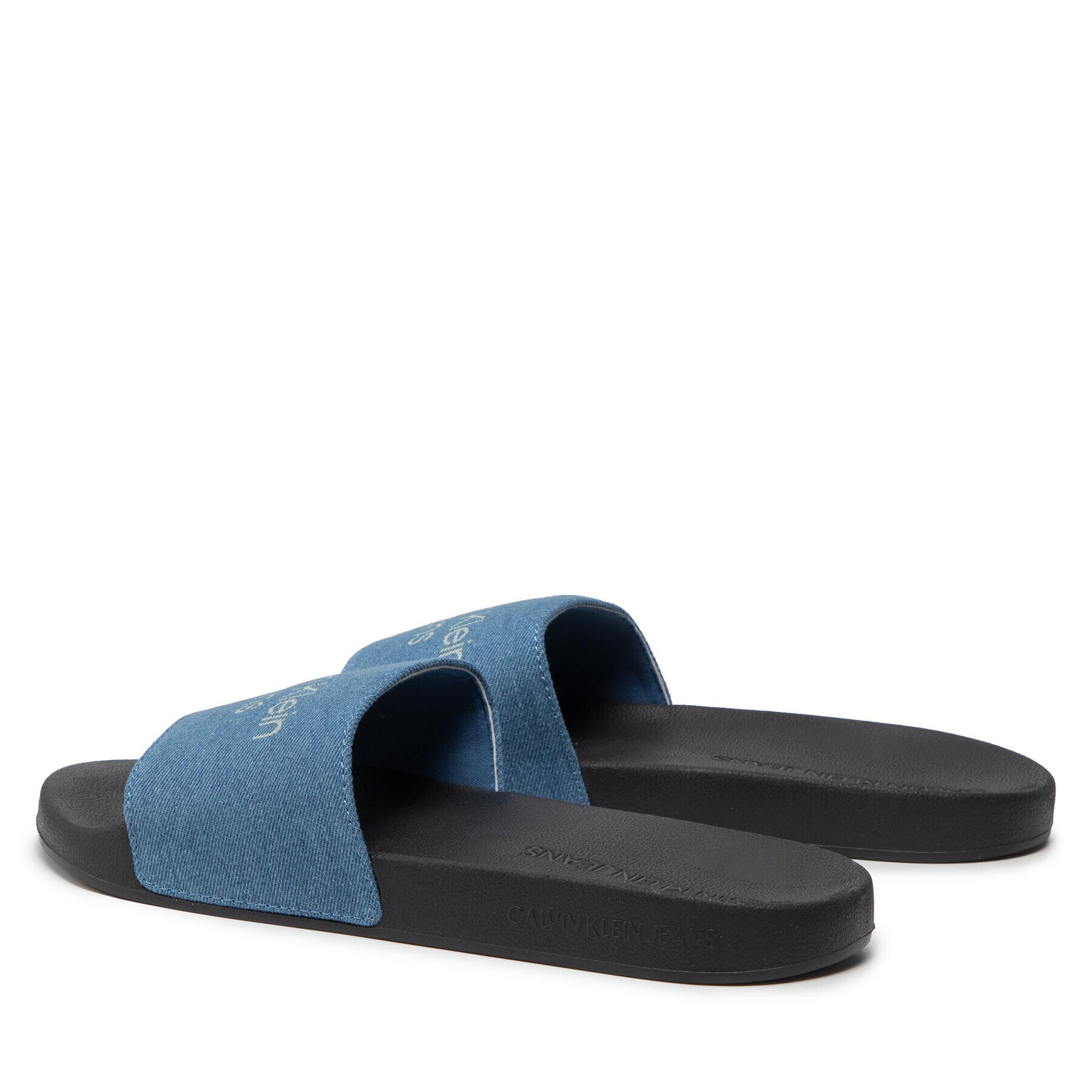 Calvin Klein Jeans Nazouváky Slide Stucked Denim YM0YM00363 Tmavomodrá - Pepit.cz