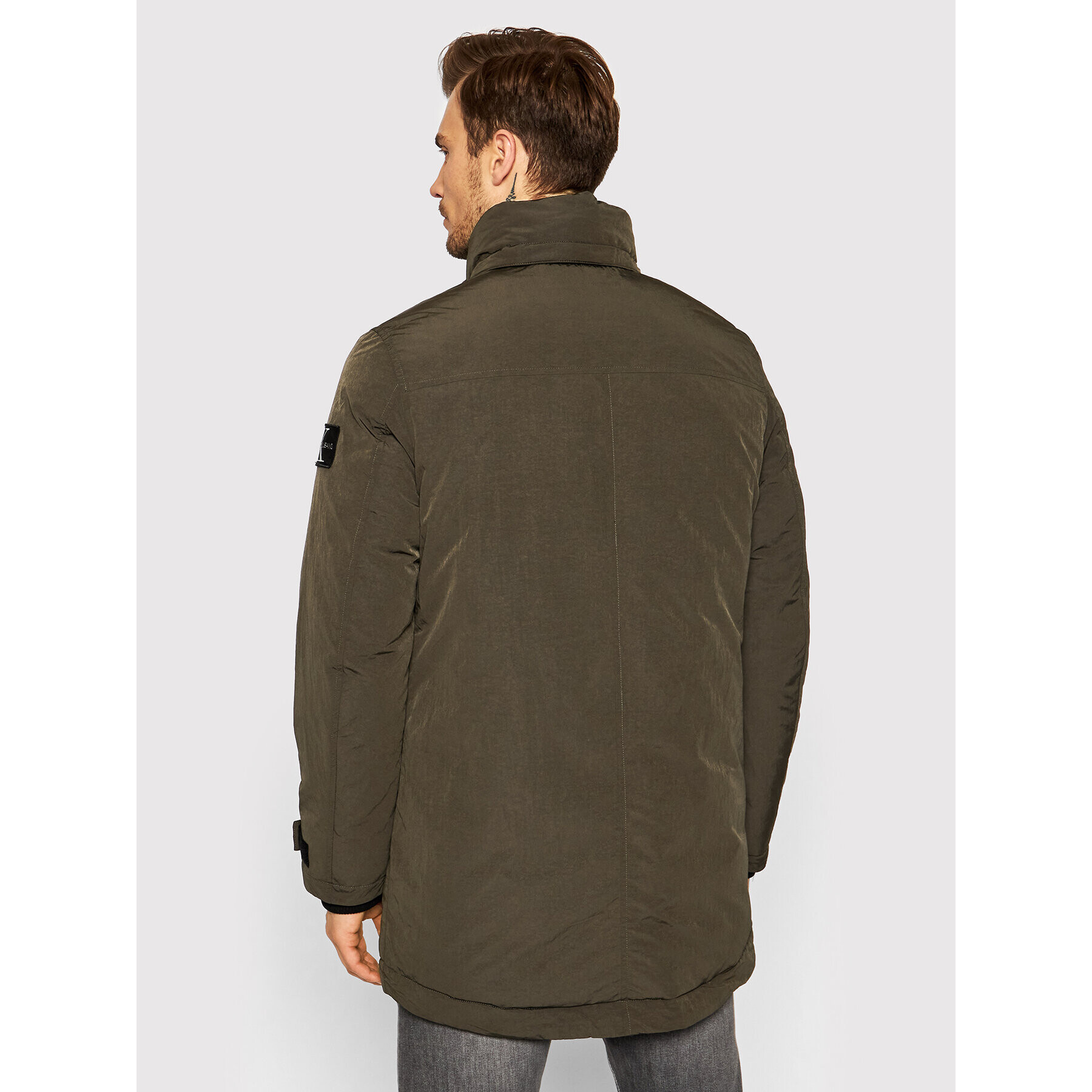 Calvin Klein Jeans Parka J30J318651 Zelená Relaxed Fit - Pepit.cz