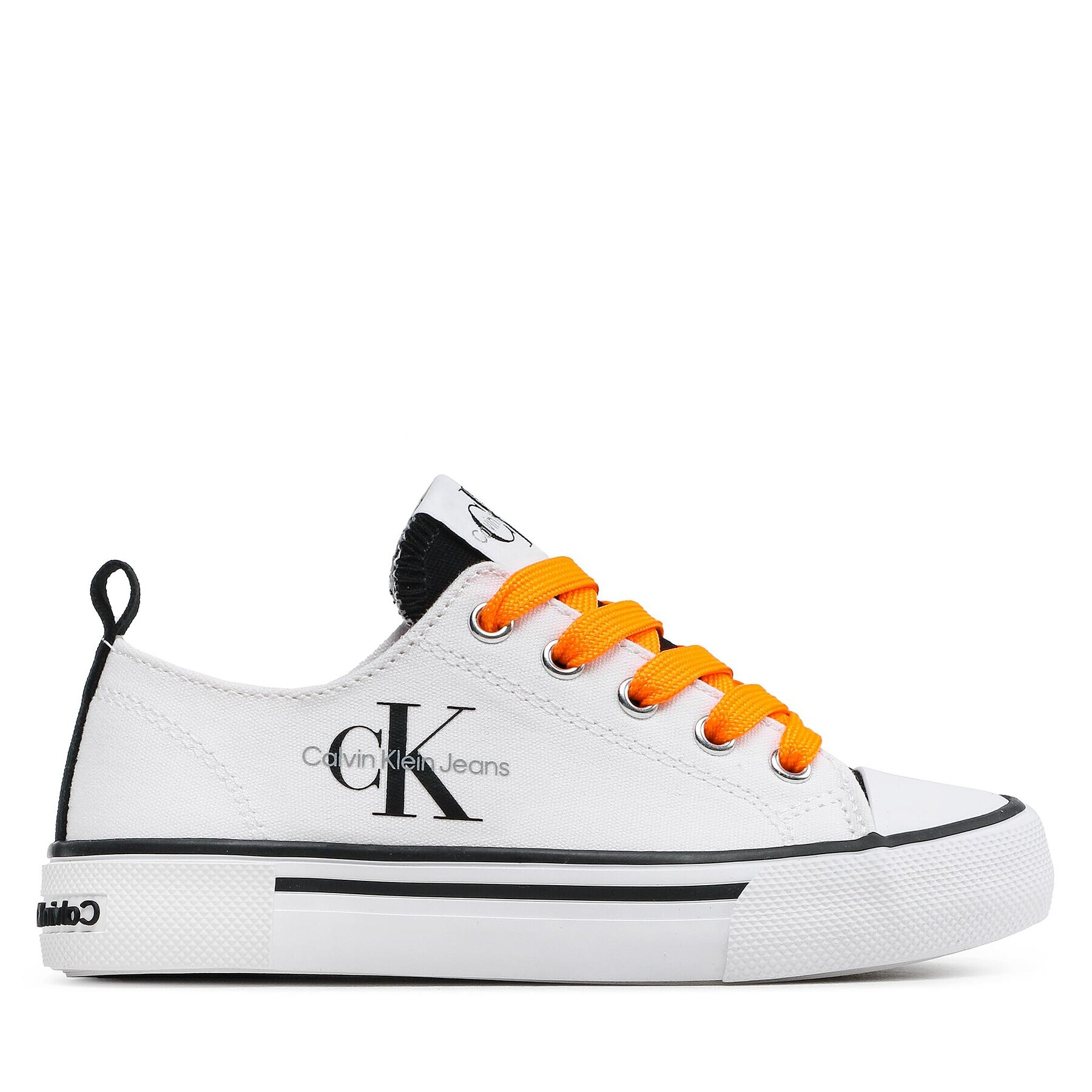 Calvin Klein Jeans Plátěnky Low Cut Lace-Up V3X9-80567-089 M Bílá - Pepit.cz