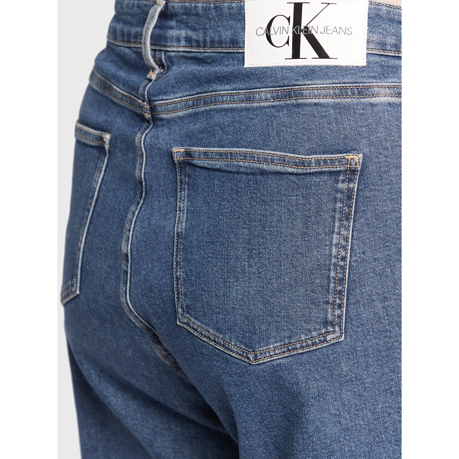 Calvin Klein Jeans Plus Jeansy J20J217529 Modrá Mom Fit - Pepit.cz