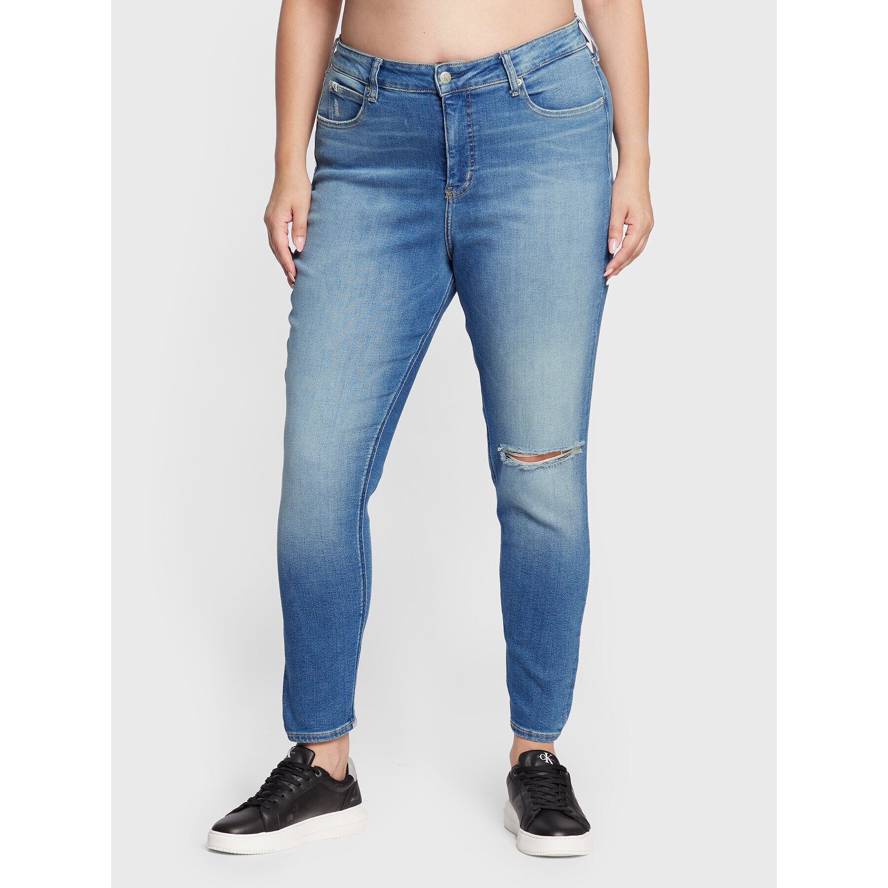 Calvin Klein Jeans Plus Jeansy J20J218609 Modrá Skinny Fit - Pepit.cz