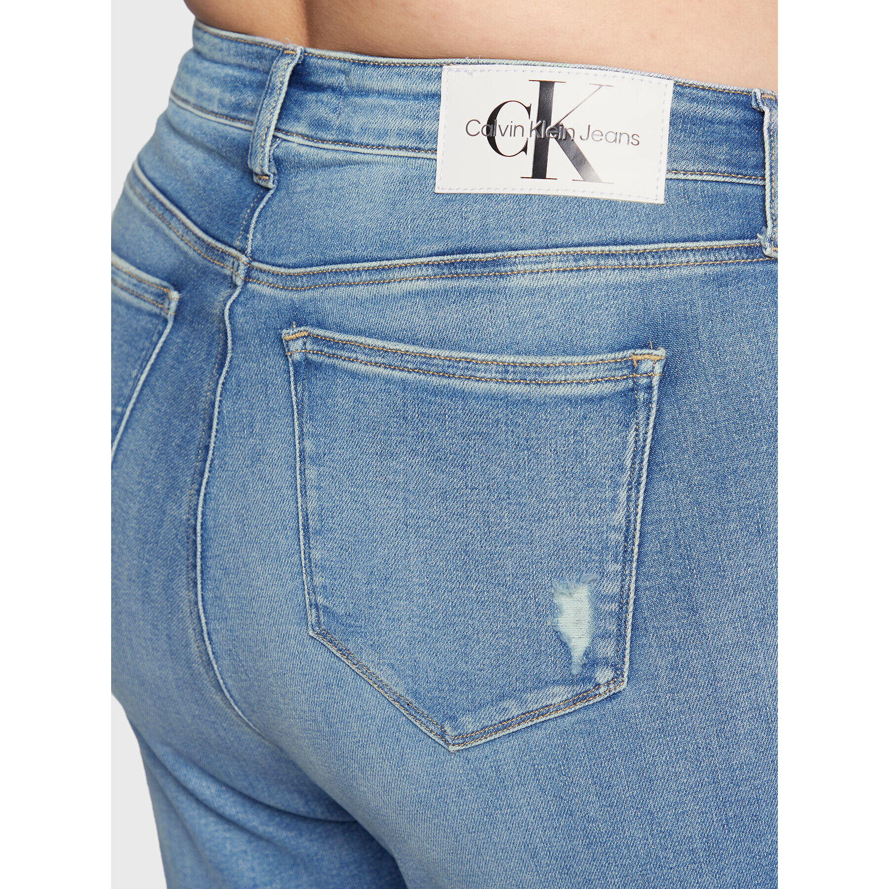 Calvin Klein Jeans Plus Jeansy J20J218609 Modrá Skinny Fit - Pepit.cz