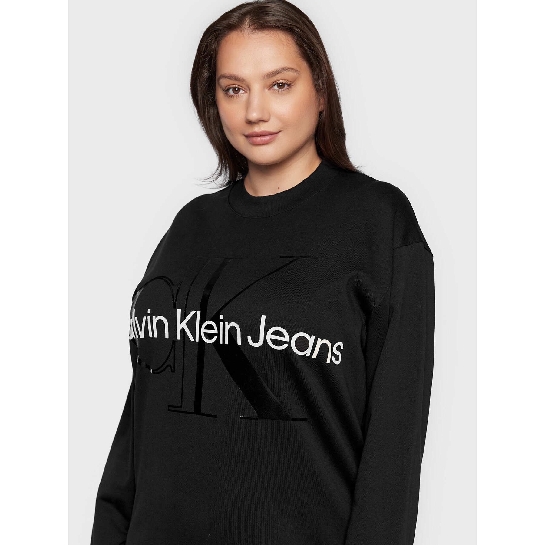 Calvin Klein Jeans Plus Každodenní šaty J20J219718 Černá Regular Fit - Pepit.cz