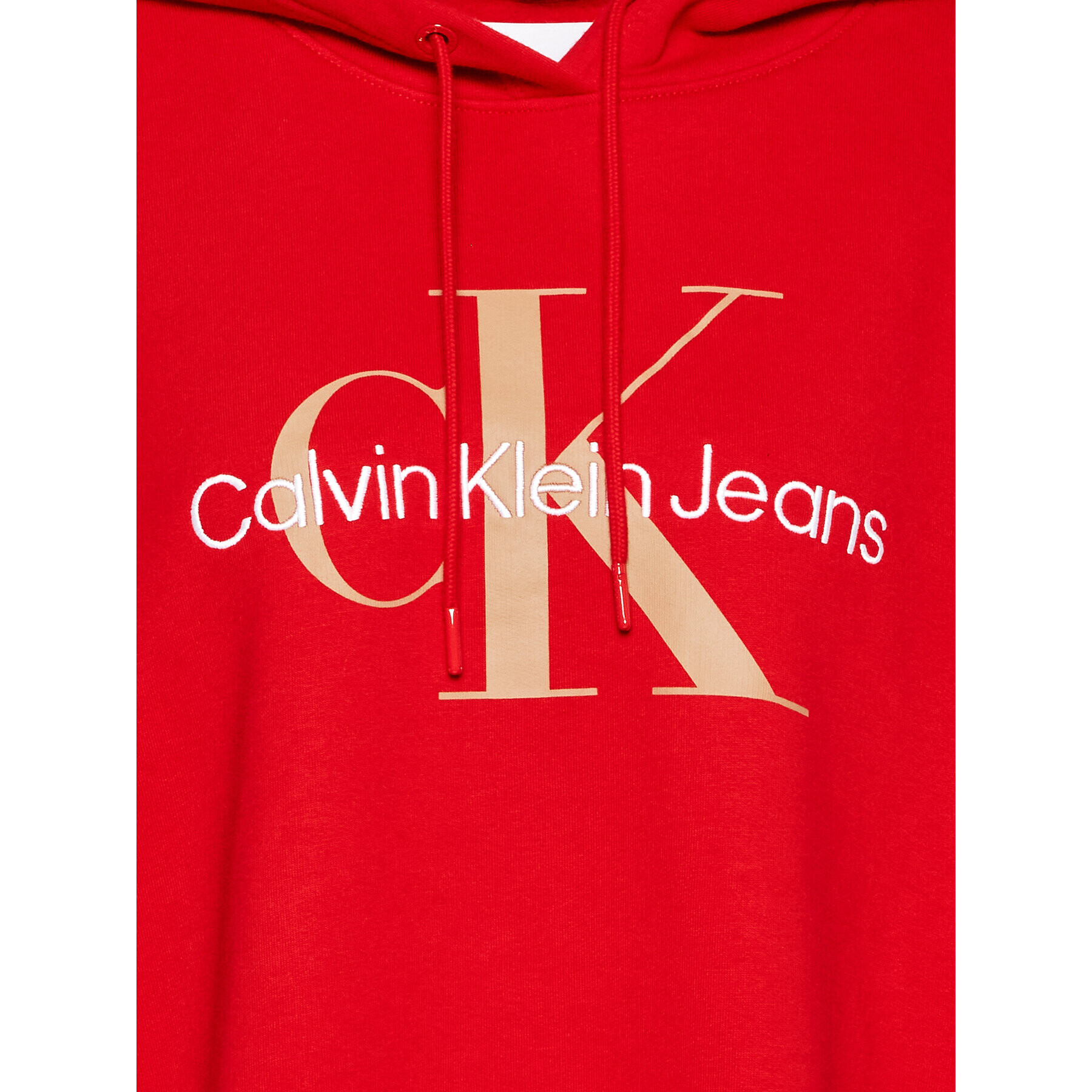 Calvin Klein Jeans Plus Mikina J20J220141 Červená Regular Fit - Pepit.cz