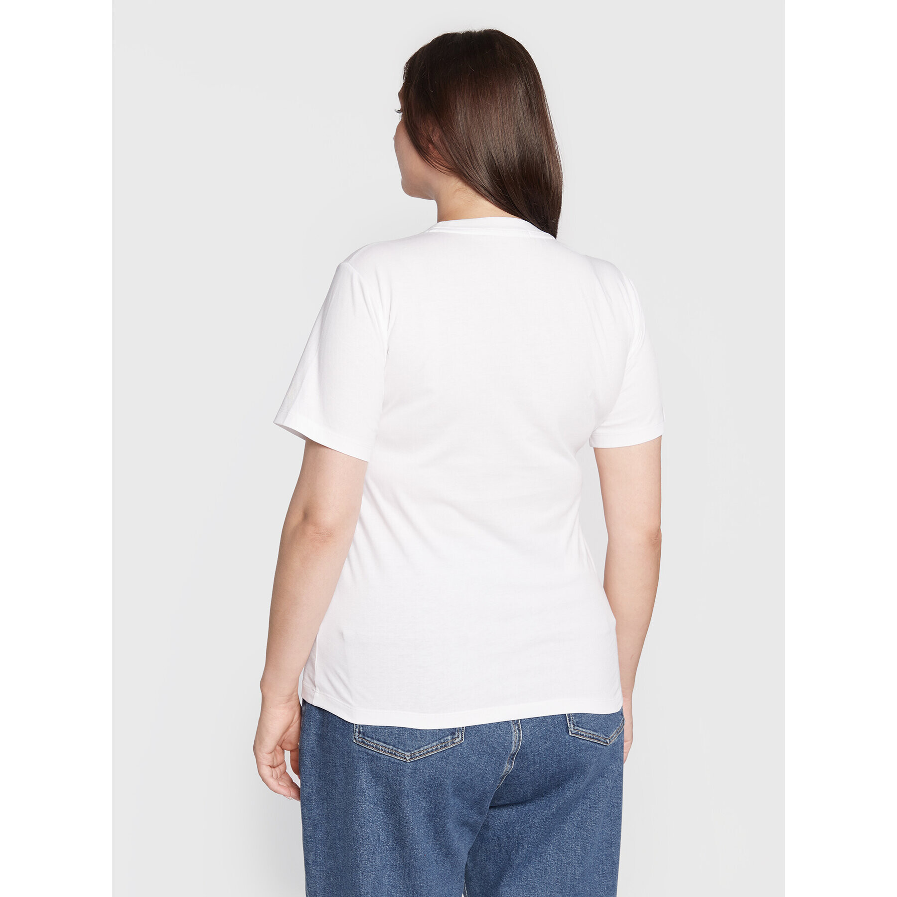 Calvin Klein Jeans Plus T-Shirt J20J217518 Bílá Regular Fit - Pepit.cz