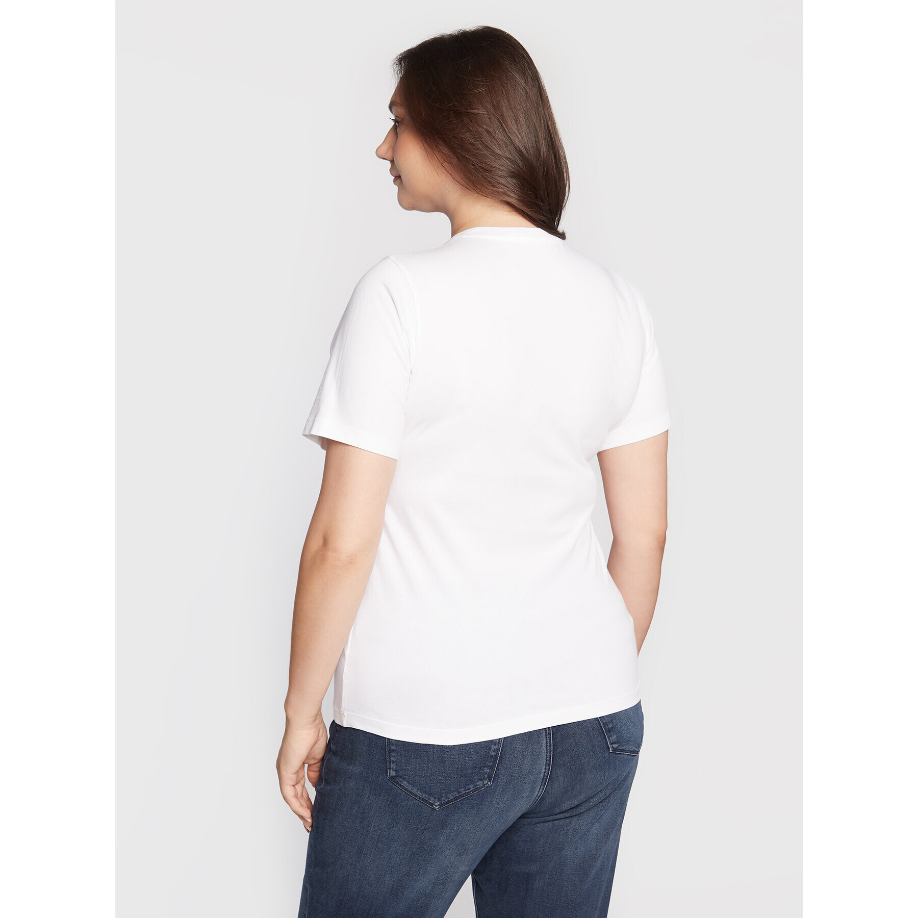 Calvin Klein Jeans Plus T-Shirt J20J217531 Bílá Regular Fit - Pepit.cz