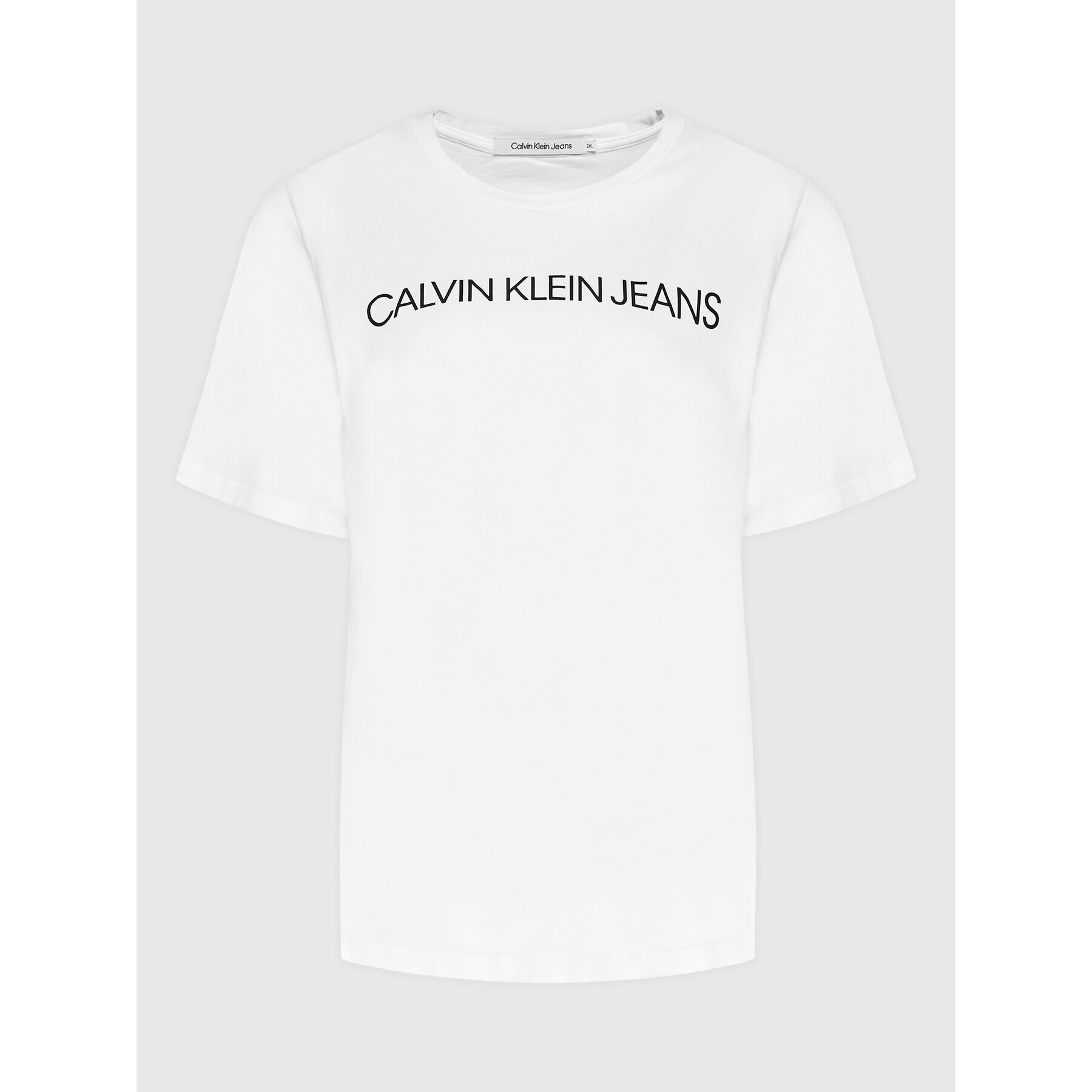 Calvin Klein Jeans Plus T-Shirt J20J217531 Bílá Regular Fit - Pepit.cz