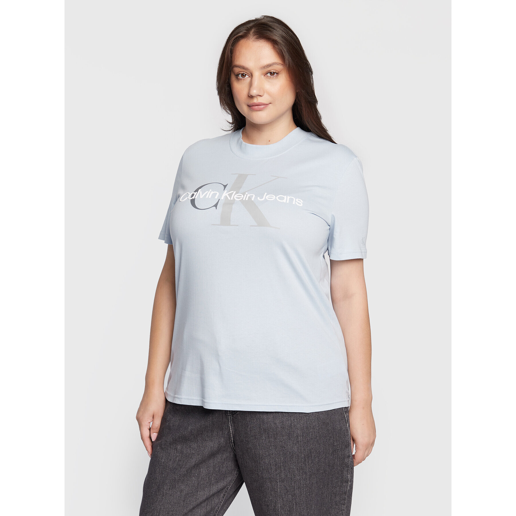 Calvin Klein Jeans Plus T-Shirt J20J218029 Modrá Regular Fit - Pepit.cz