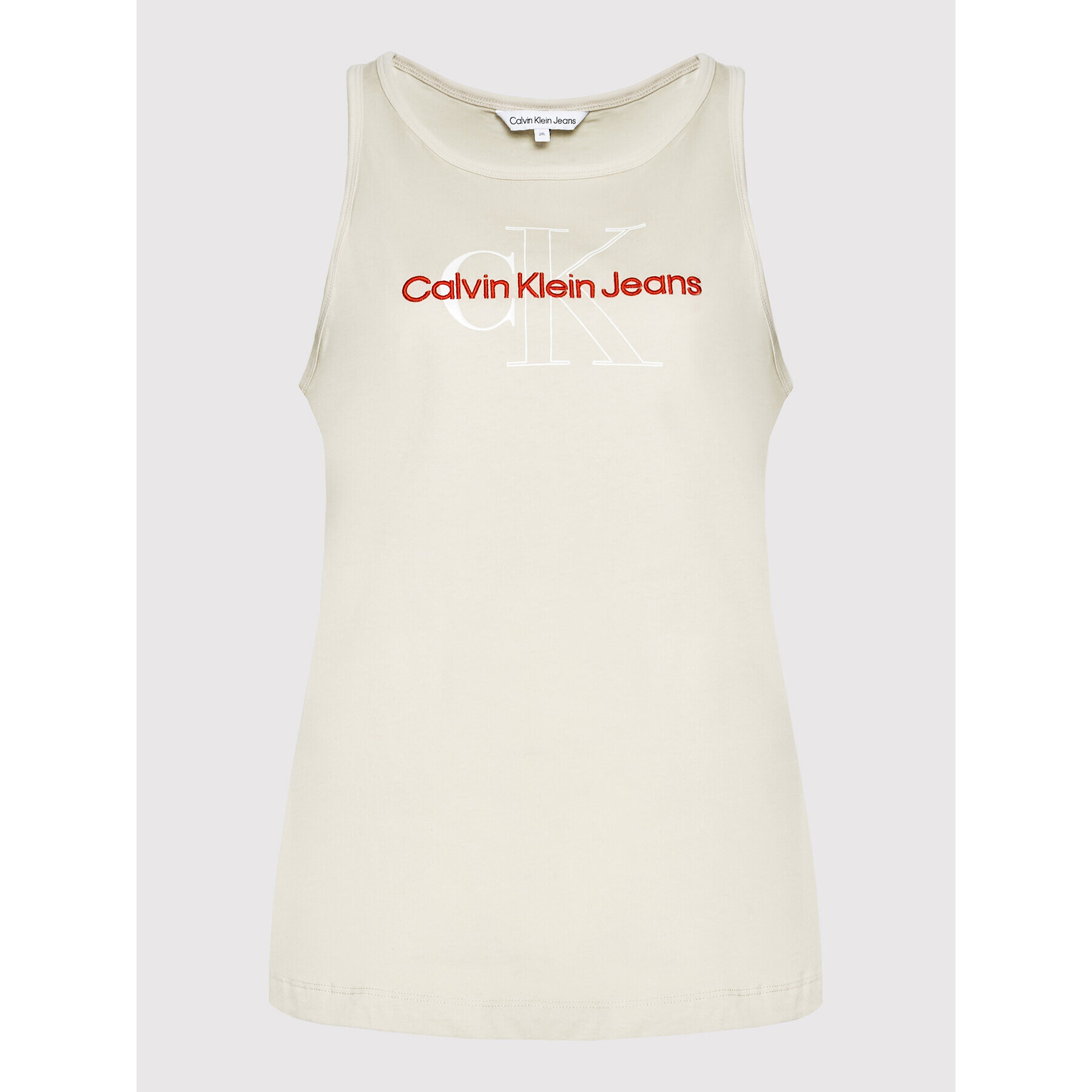 Calvin Klein Jeans Plus Top J20J218914 Béžová Regular Fit - Pepit.cz