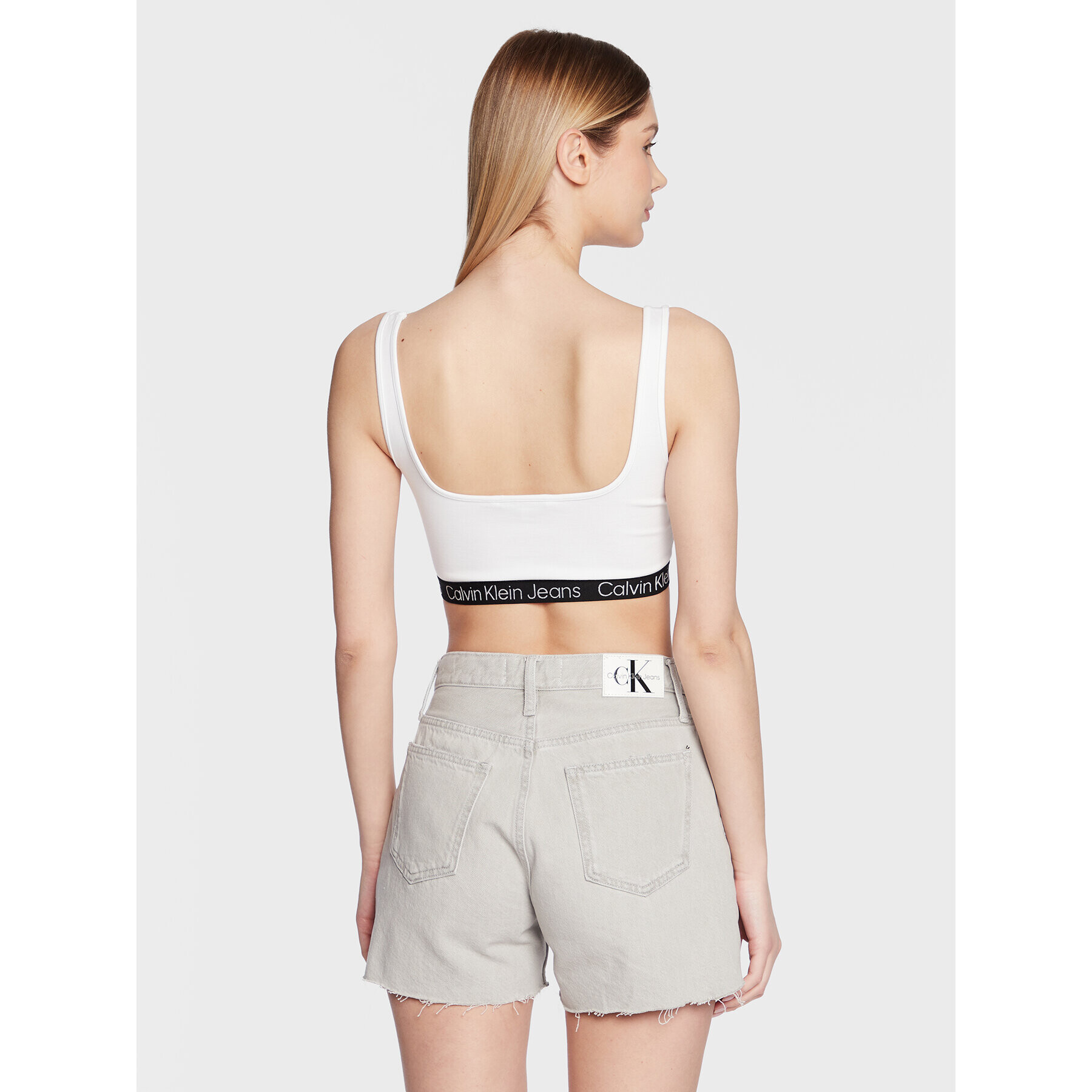 Calvin Klein Jeans Podprsenkový top J20J220772 Bílá - Pepit.cz