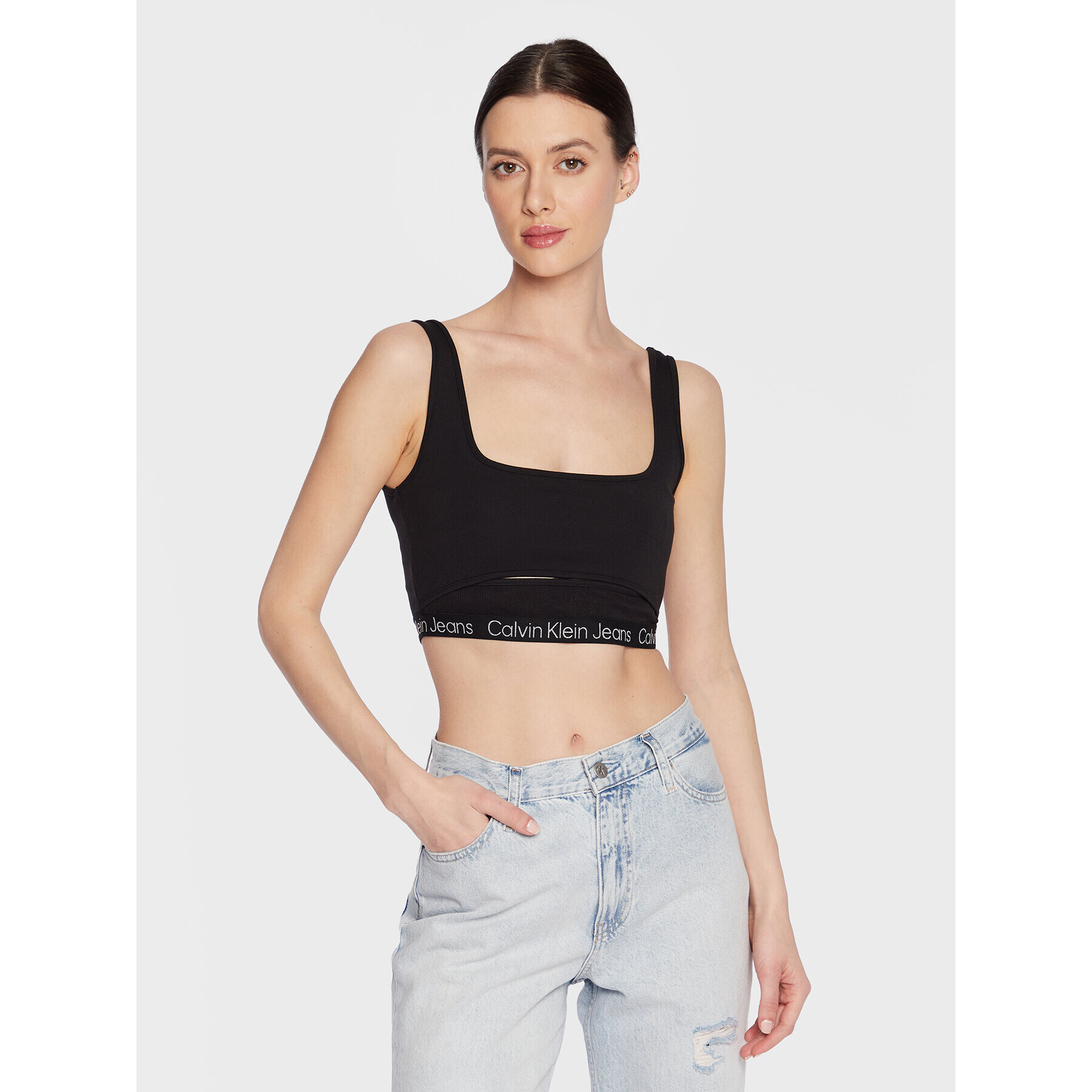 Calvin Klein Jeans Podprsenkový top J20J220772 Černá - Pepit.cz