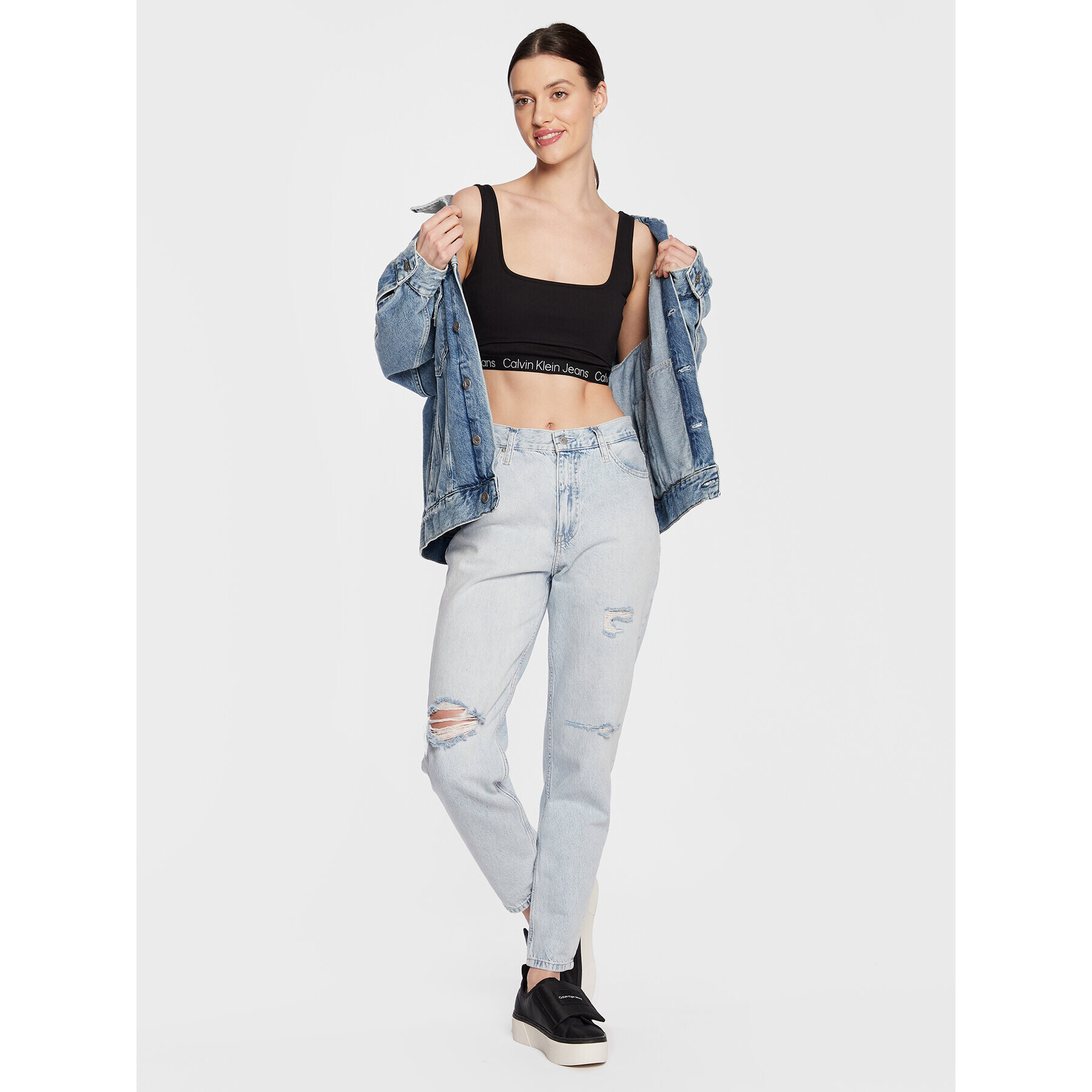 Calvin Klein Jeans Podprsenkový top J20J220772 Černá - Pepit.cz