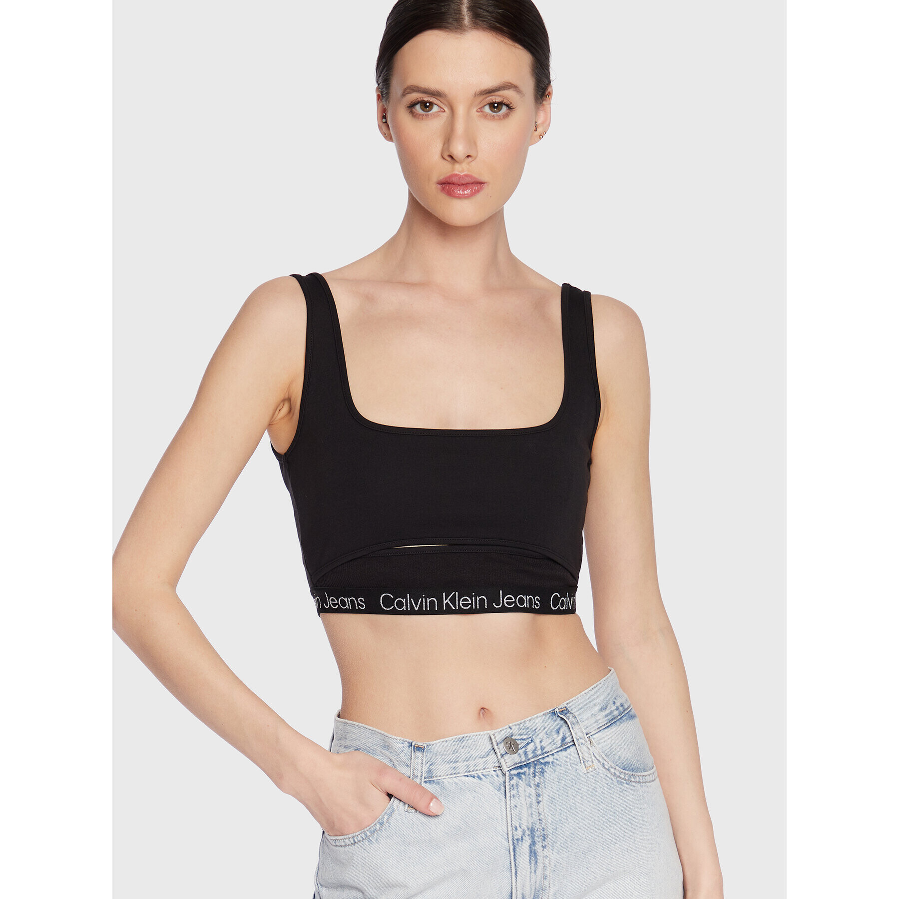 Calvin Klein Jeans Podprsenkový top J20J220772 Černá - Pepit.cz