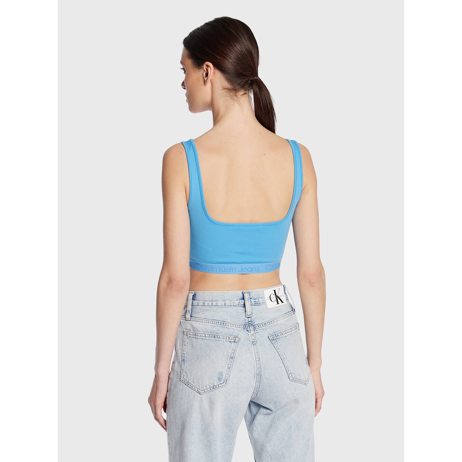 Calvin Klein Jeans Podprsenkový top J20J220772 Modrá - Pepit.cz