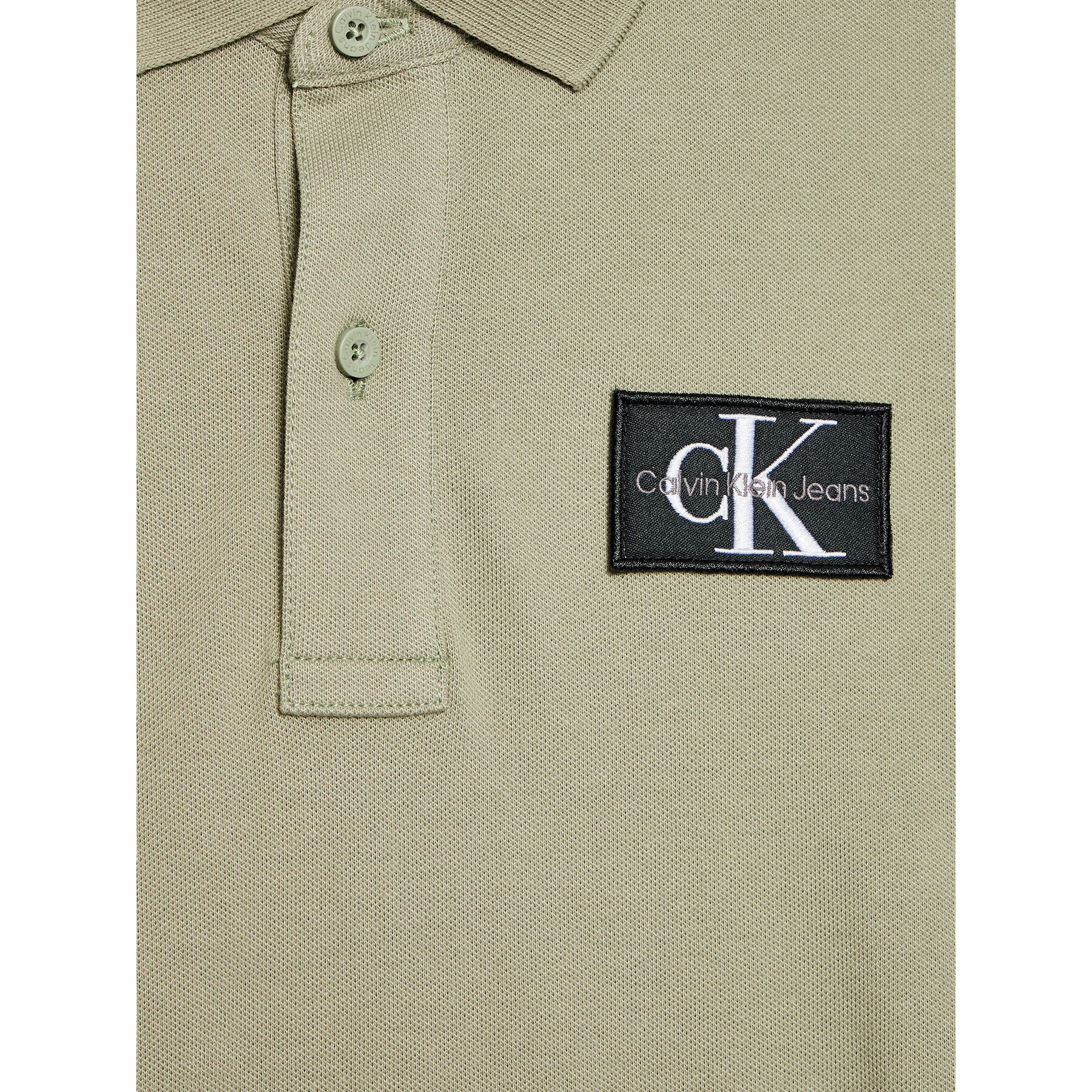 Calvin Klein Jeans Polokošile IB0IB01128 Zelená Regular Fit - Pepit.cz