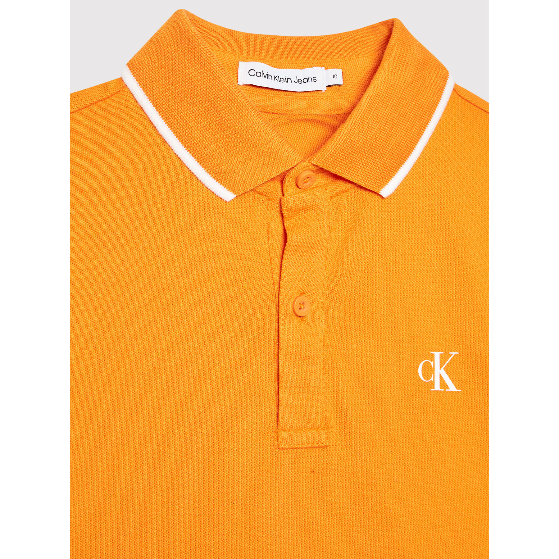 Calvin Klein Jeans Polokošile IB0IB01244 Oranžová Slim Fit - Pepit.cz