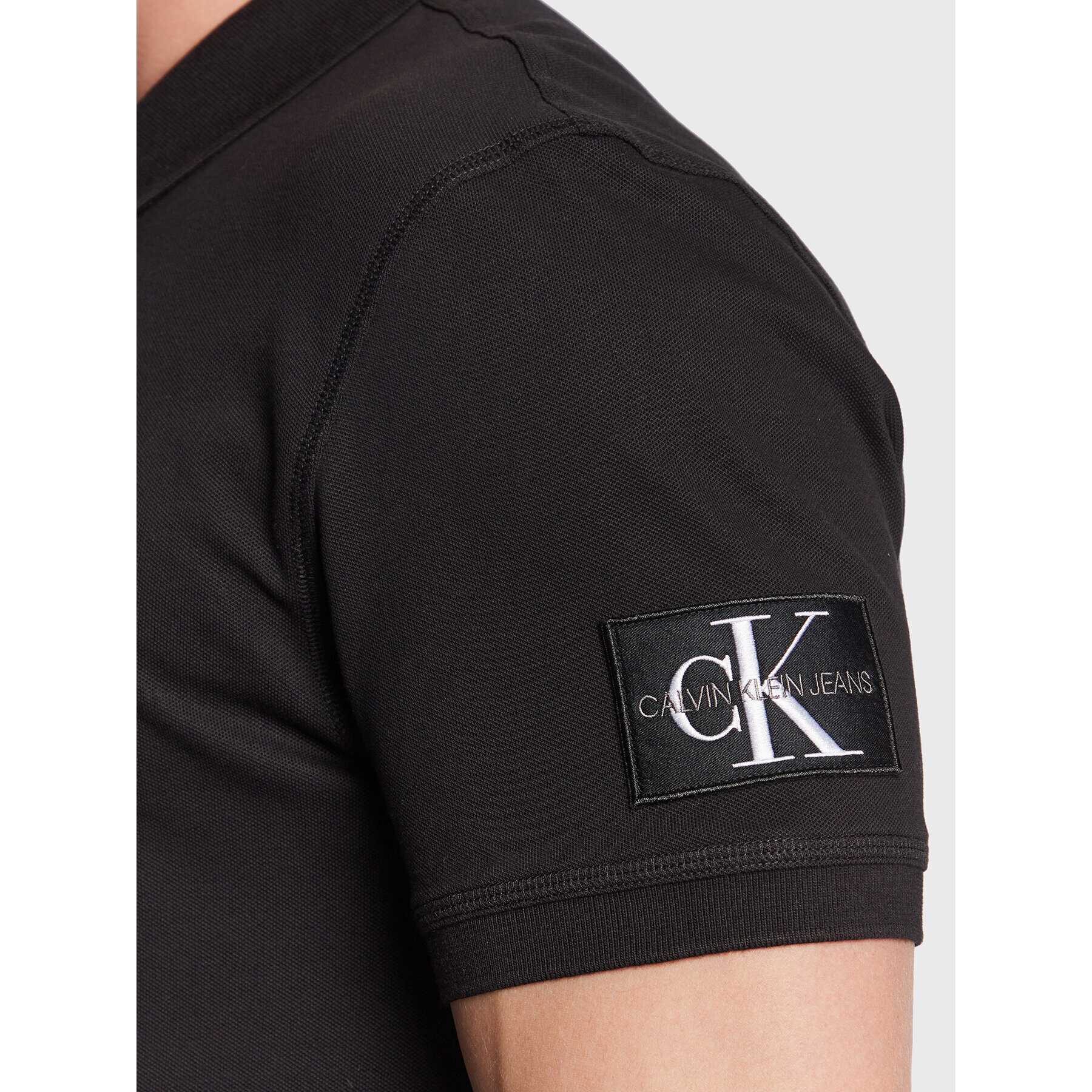 Calvin Klein Jeans Polokošile J30J322850 Černá Regular Fit - Pepit.cz