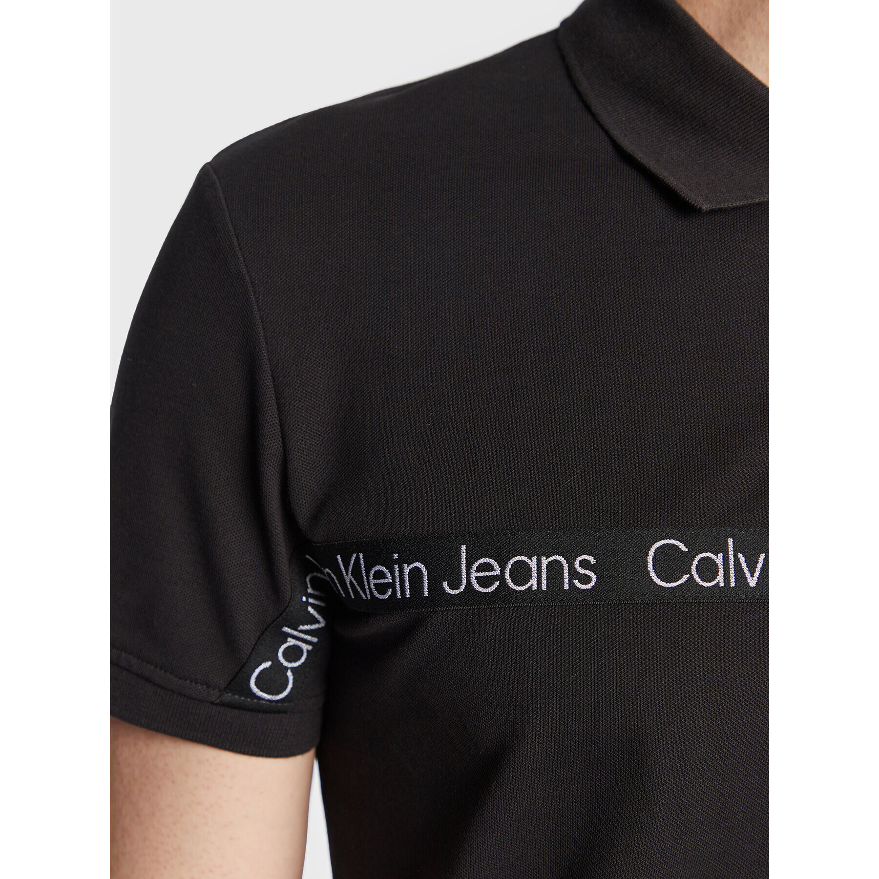 Calvin Klein Jeans Polokošile J30J322856 Černá Regular Fit - Pepit.cz