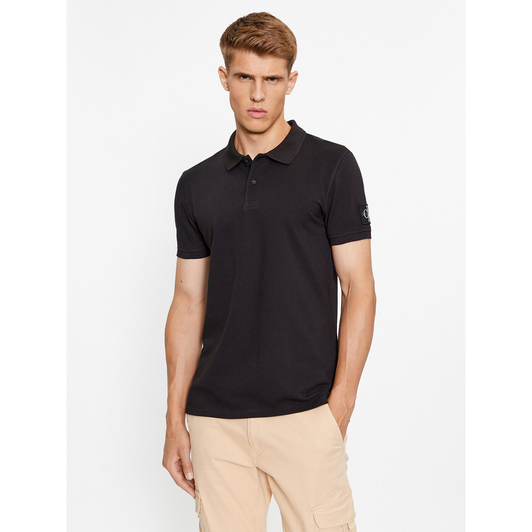 Calvin Klein Jeans Polokošile J30J323394 Černá Regular Fit - Pepit.cz