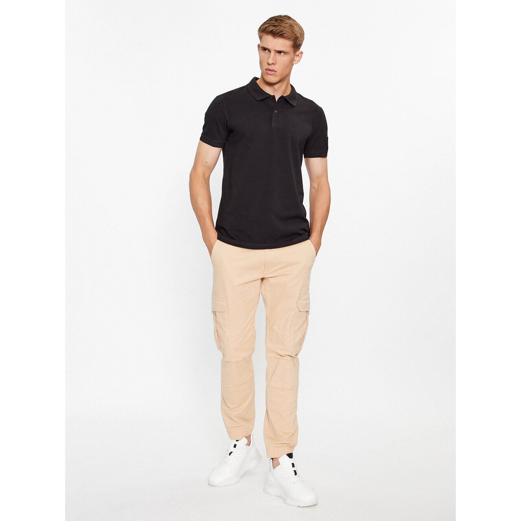 Calvin Klein Jeans Polokošile J30J323394 Černá Regular Fit - Pepit.cz