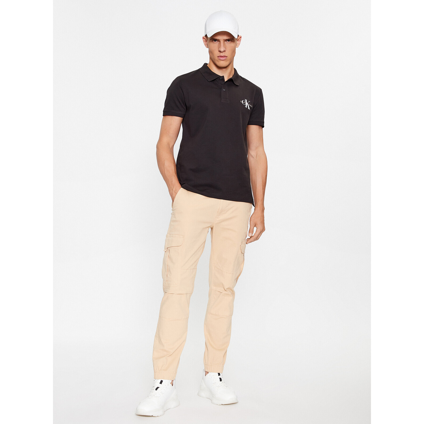 Calvin Klein Jeans Polokošile J30J323395 Černá Regular Fit - Pepit.cz